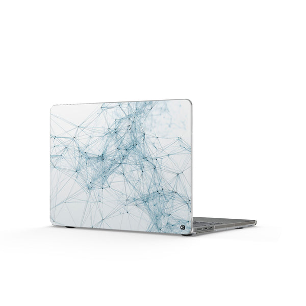 Neural Lattice · Clear Hard Case for MacBook · White