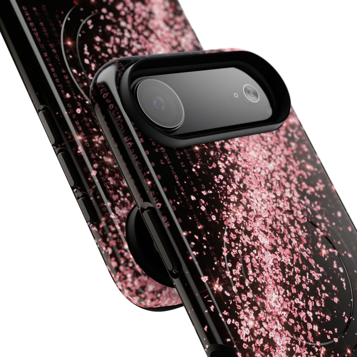 Rose Digital Cascade · Tough 2.0 Magnetic Phone Case for iPhone · Pink