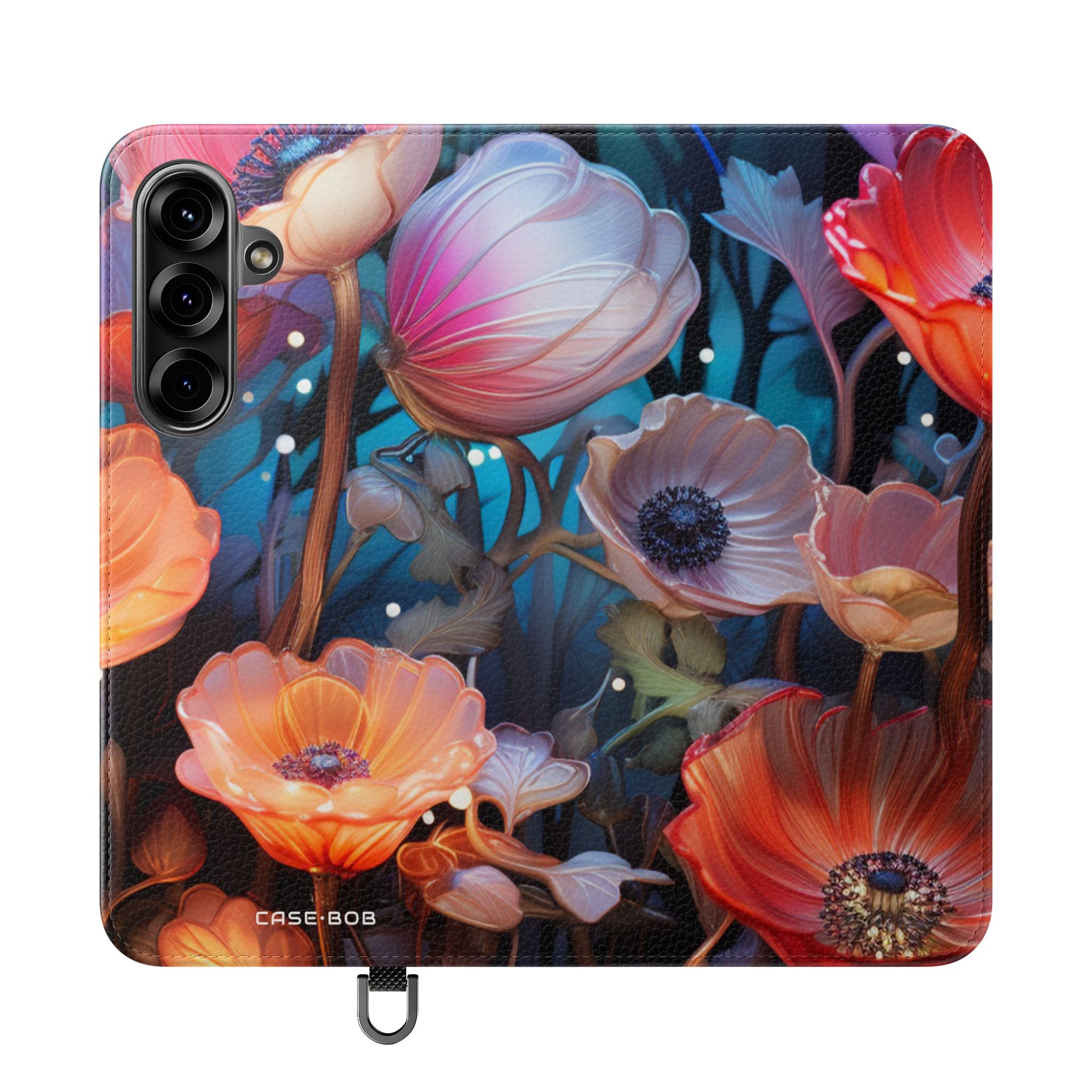 Gloeiende Bloemen - Samsung S25+ Case - Portemonnee