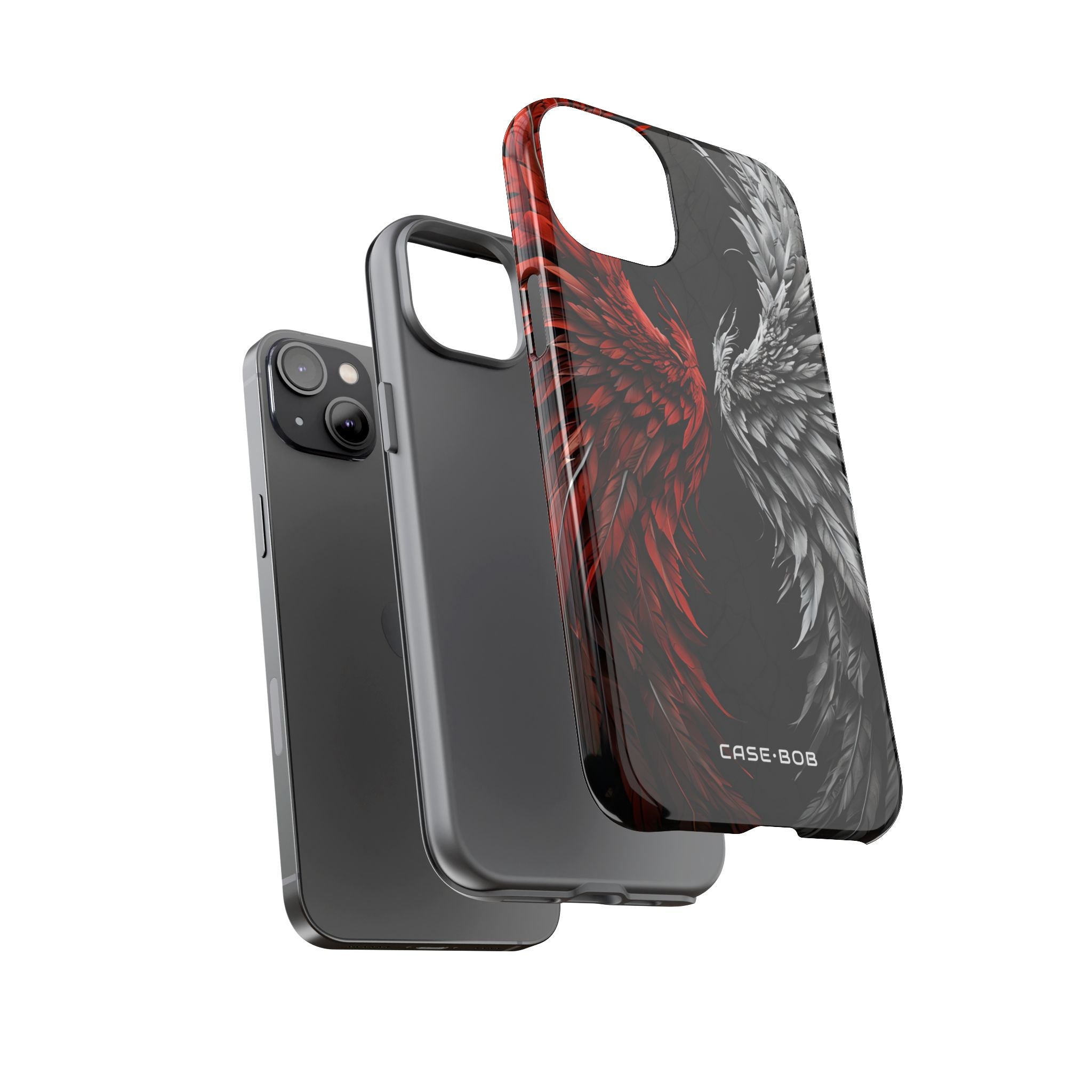 Crimson White Wings iPhone 14 Plus Case - Tough
