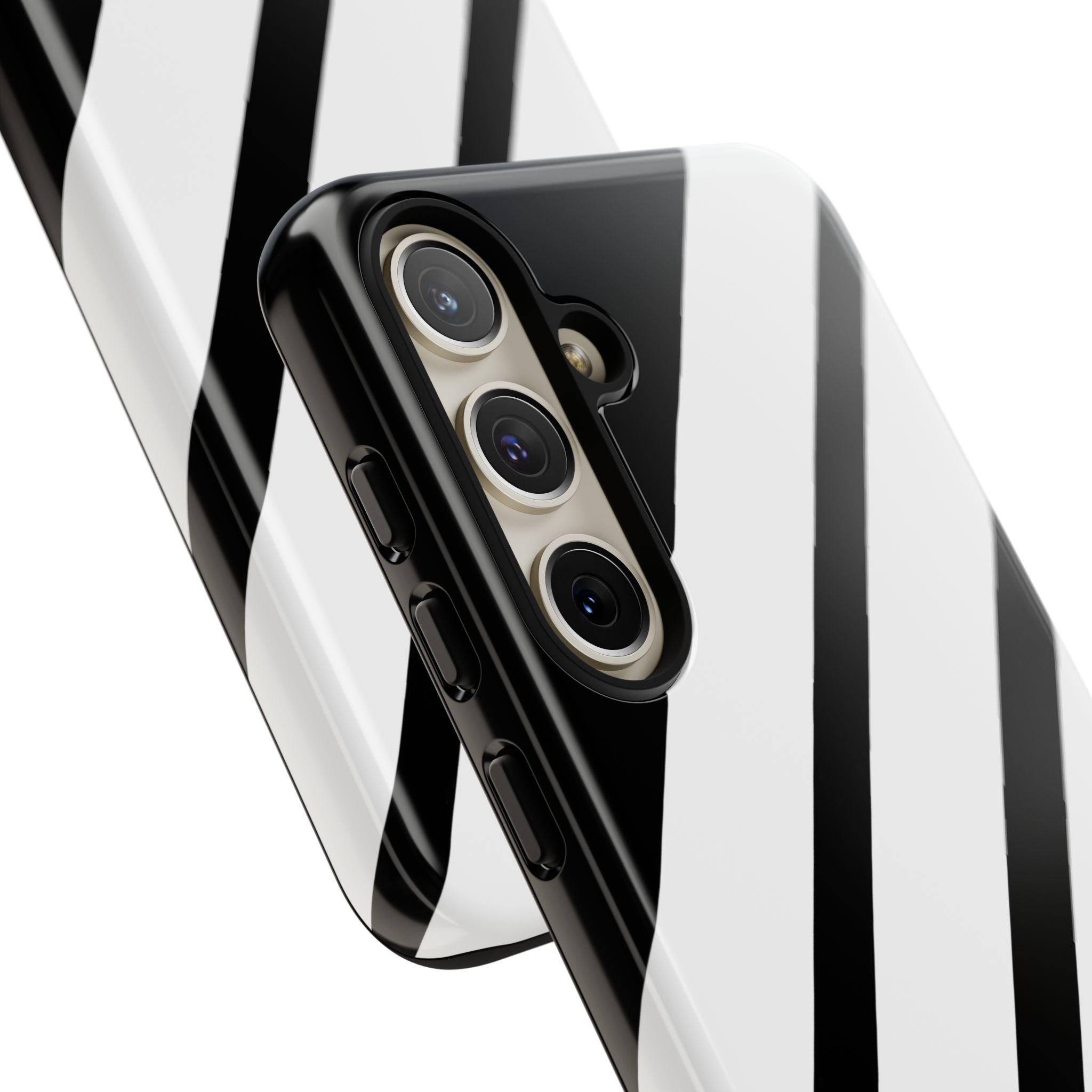 Obsidian White Bars · Tough Handyhülle für Samsung