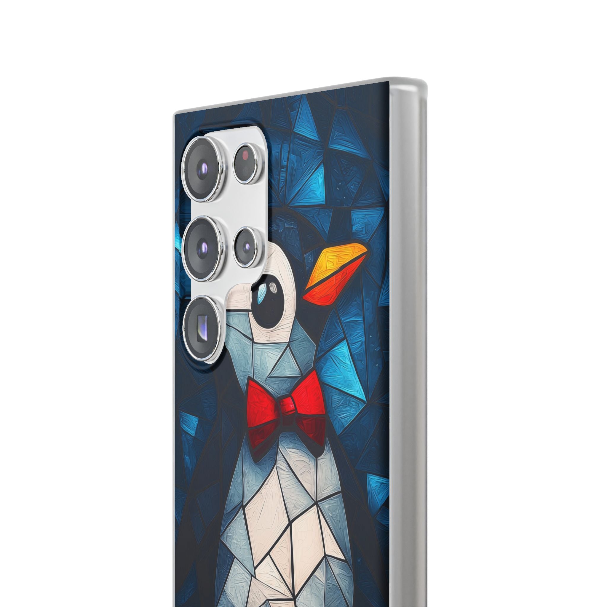 Mosaic Bowtie Penguin · Soft Phone Case for Samsung