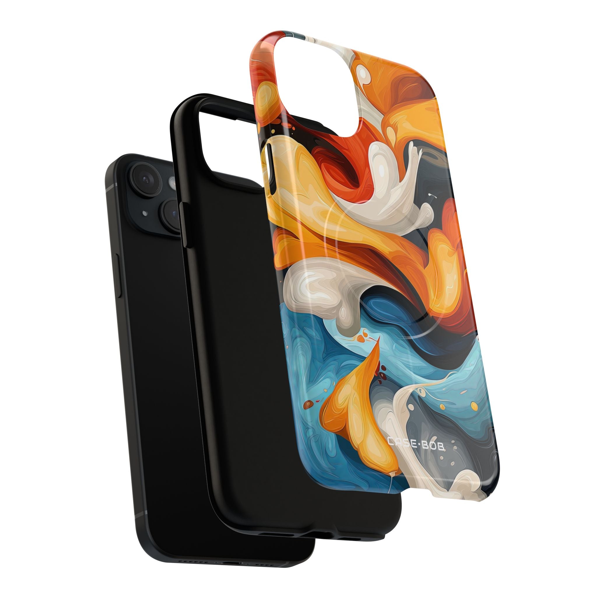 Crimson Ribbon iPhone 15 Plus Case - Tough+