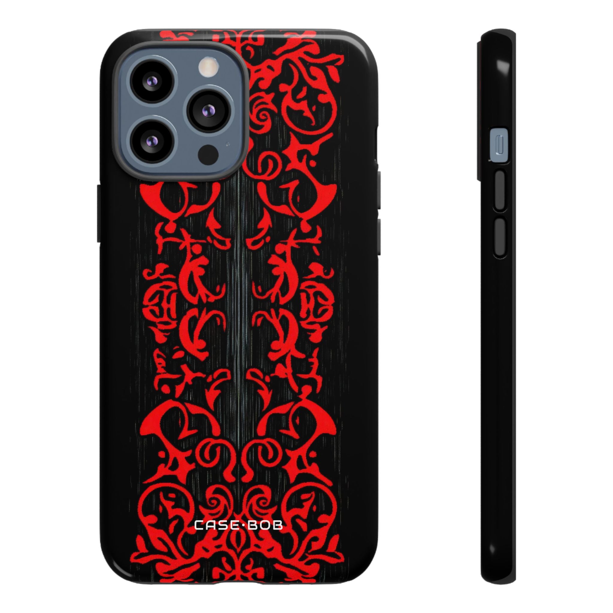 Crimson Spiral iPhone 13 Pro Max Case - Tough