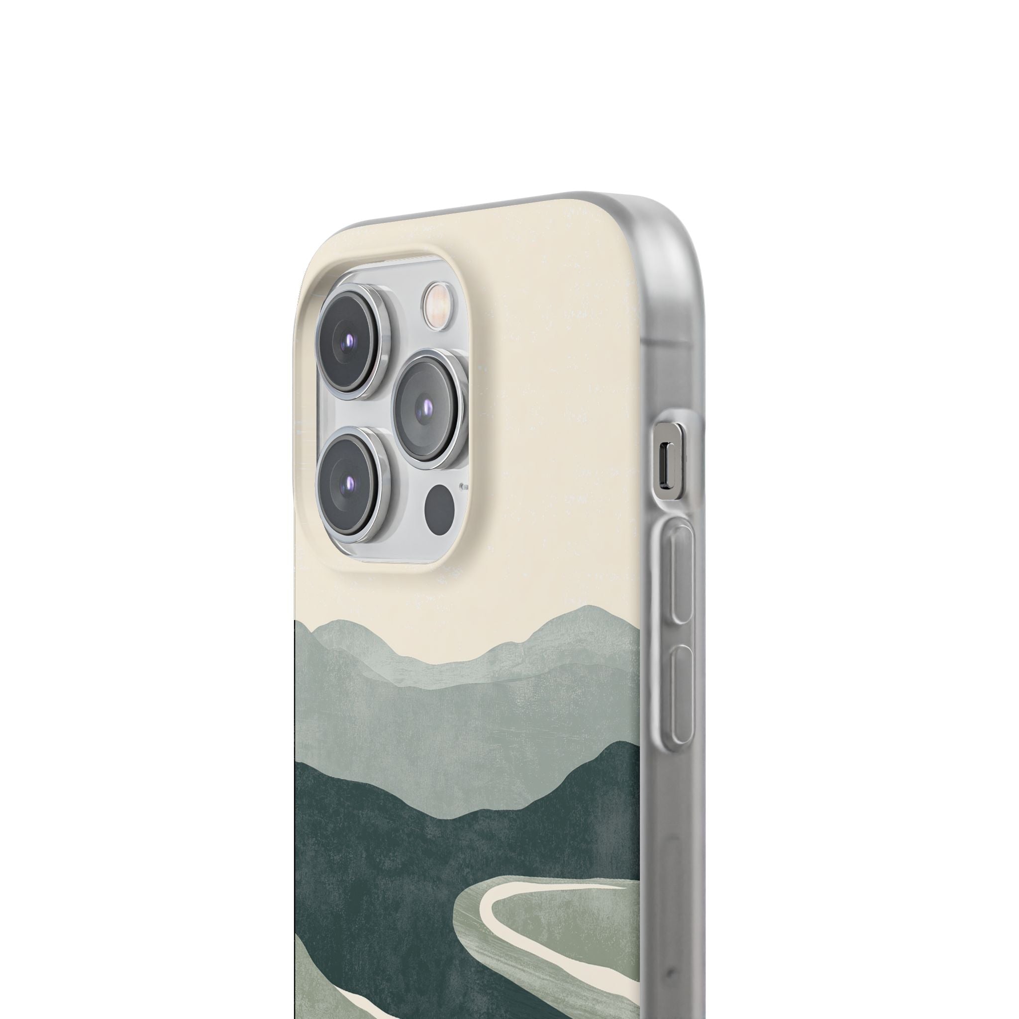 Green Lite Phone Case for iPhone - Misty Sage Valley
