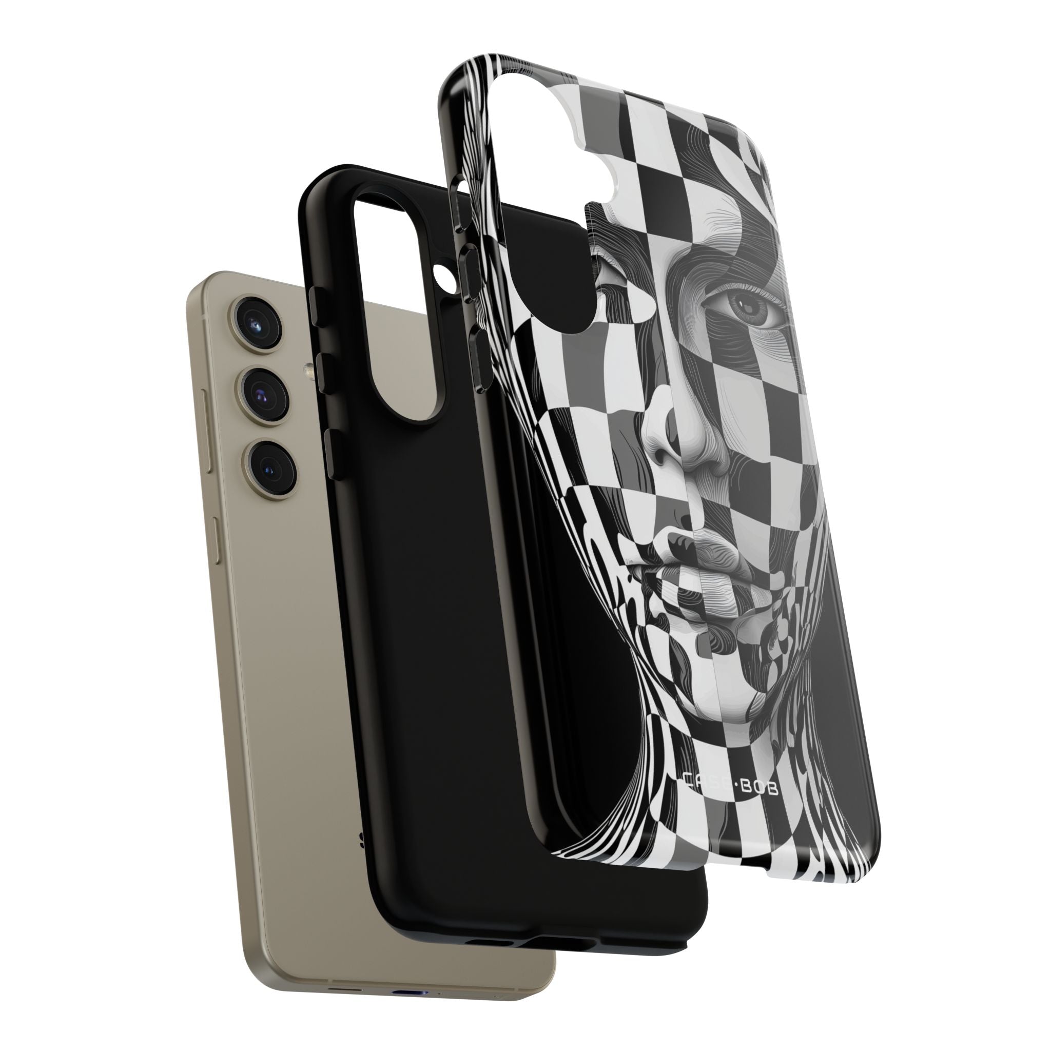 Checkered Face Samsung S24 Plus Case - Tough