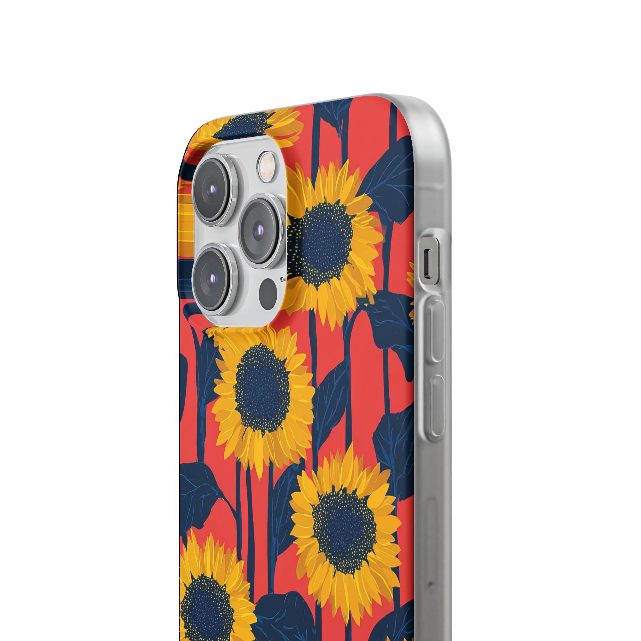 Solar Navy Bloom · Soft Handyhülle für iPhone