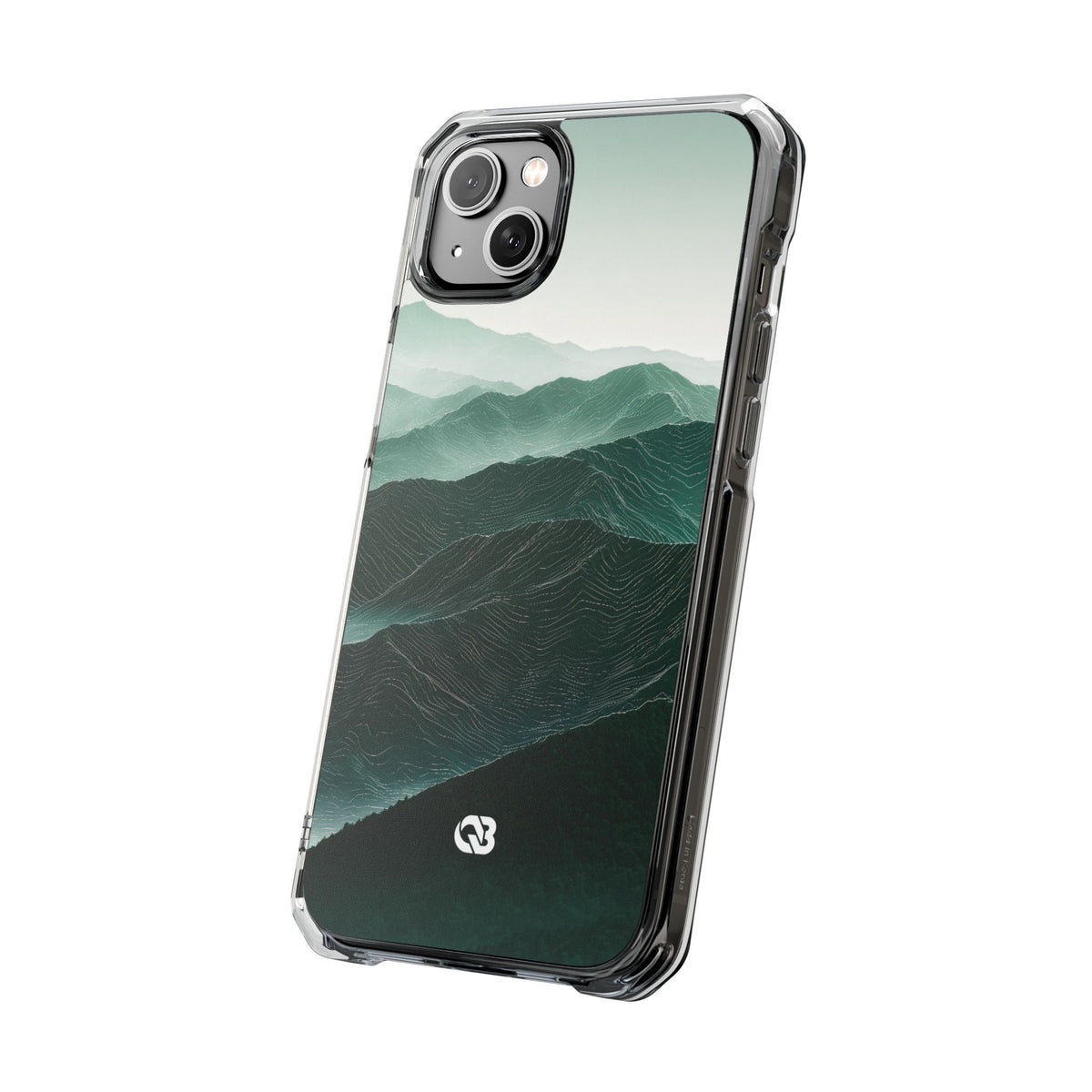 Alpine Mist · Clear Impact Magnetic Phone Case for iPhone · Green