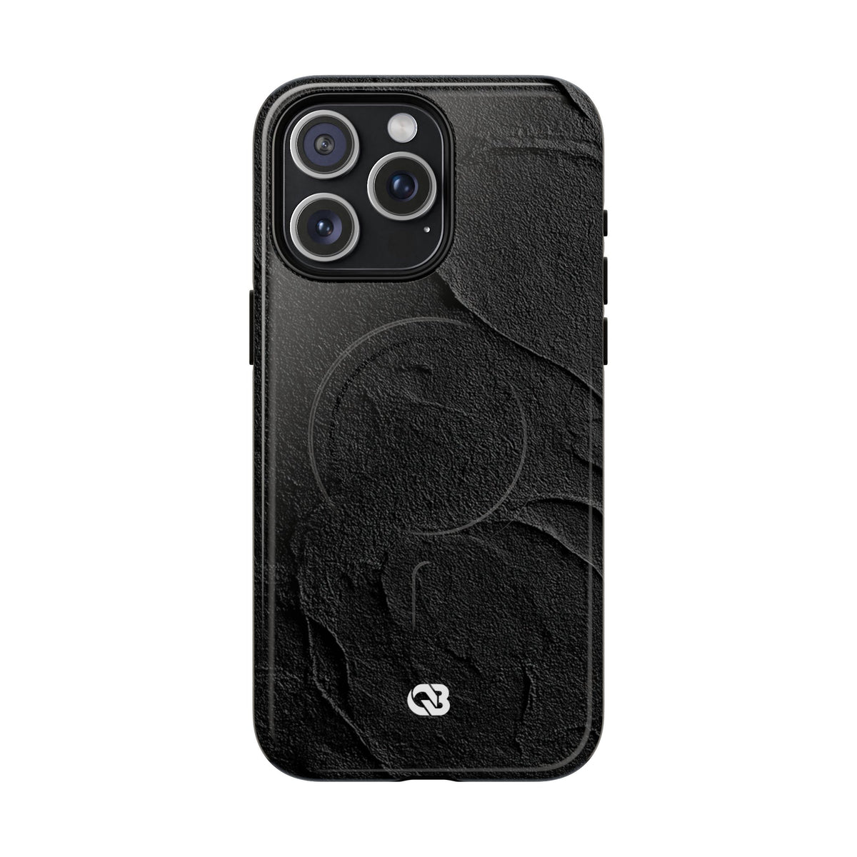 Obsidian Stucco Relief · Tough 2.0 Magnetic Phone Case for iPhone · Black