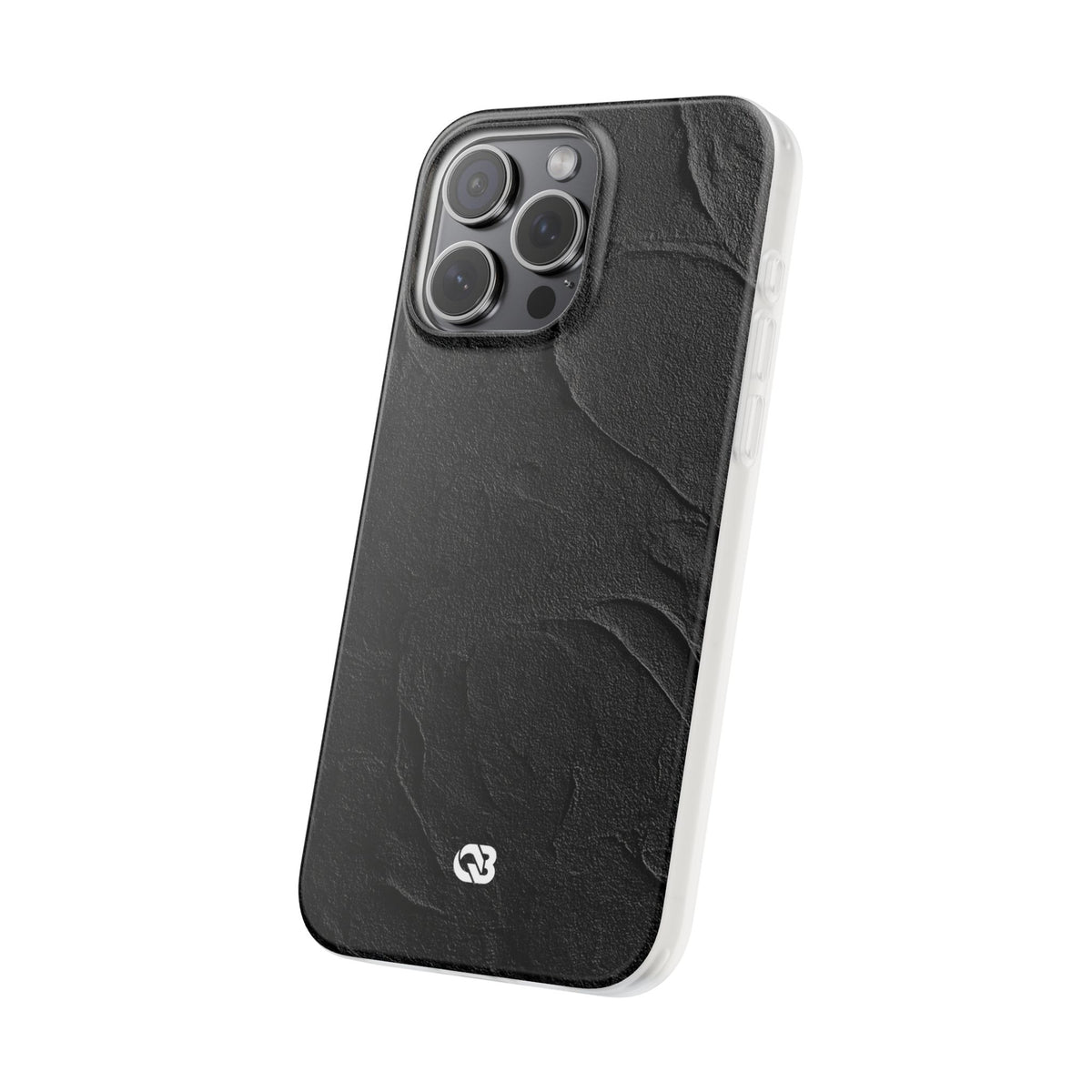 Obsidian Stucco Relief · Lite Phone Case for iPhone · Black
