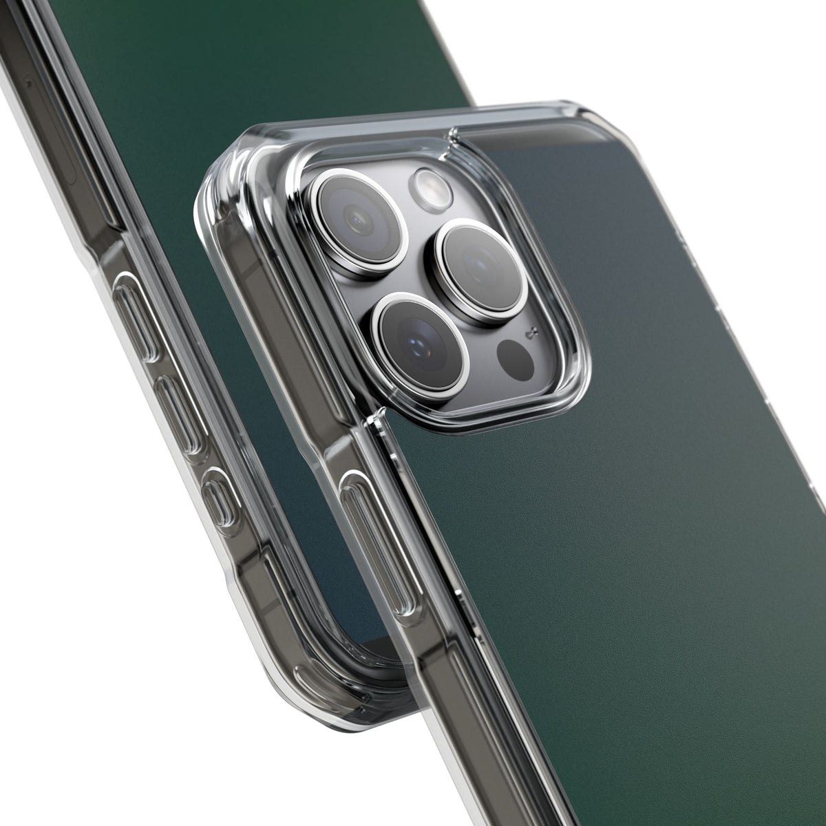 Deep Forest Nocturne · Clear Impact Magnetic Phone Case for iPhone · Green