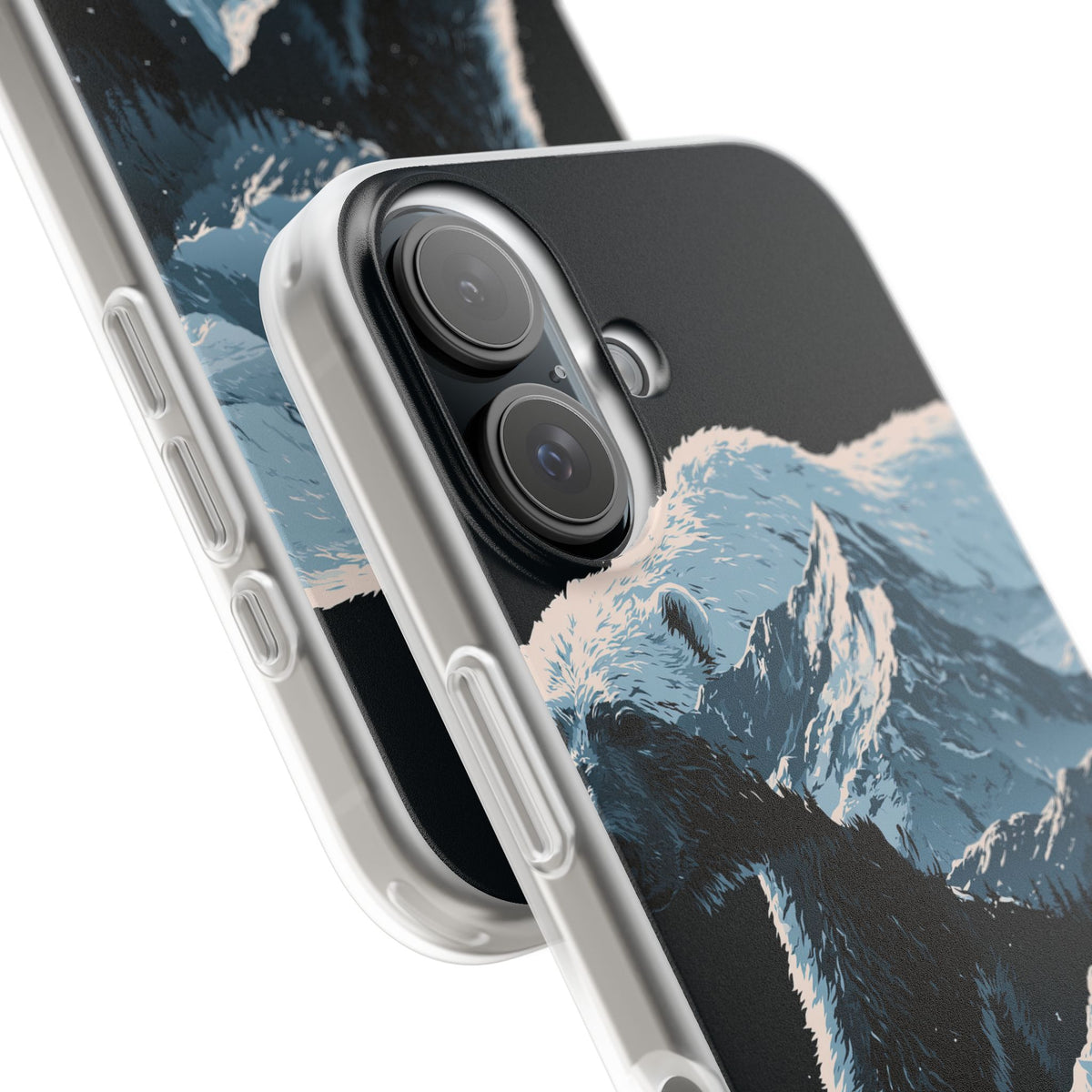 Nordic Arctic Bear · Lite Phone Case for iPhone · Black