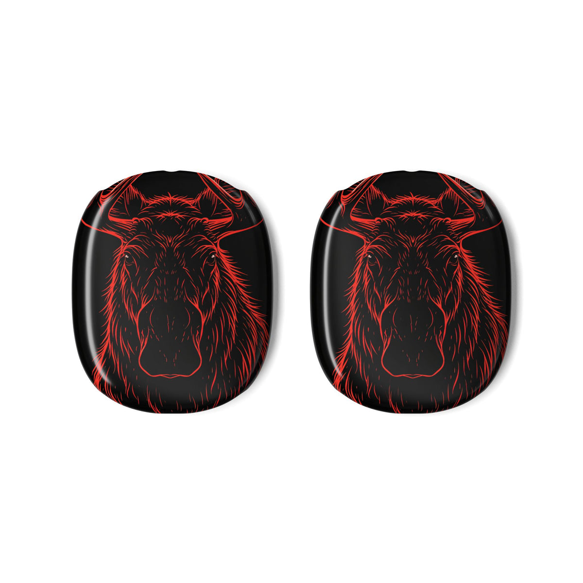 Nordic Moose Contour · Hard Case for AirPods Max · Red