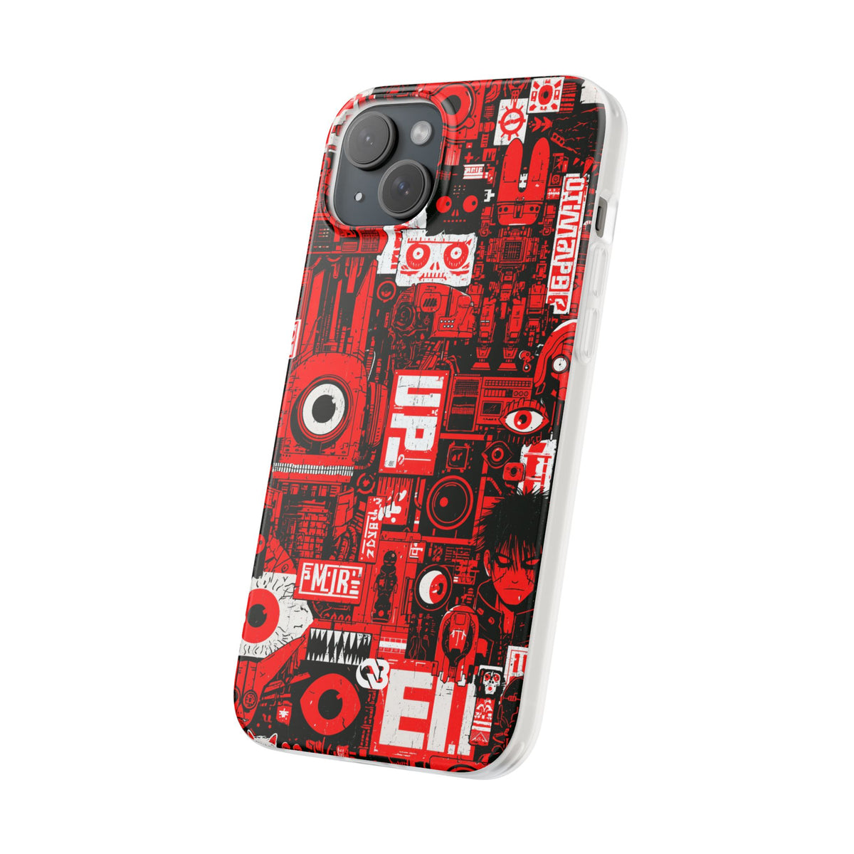 Neo Mecha Collage · Lite Phone Case for iPhone · Red