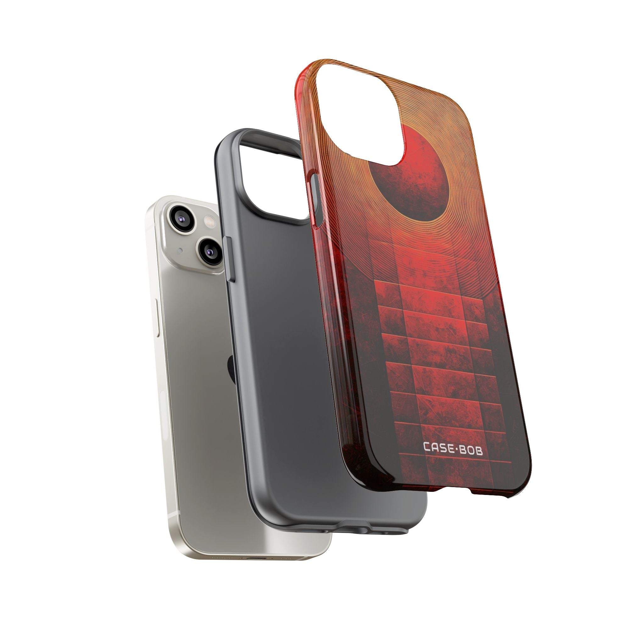 Crimson Orbit iPhone 14 Cover - Tough