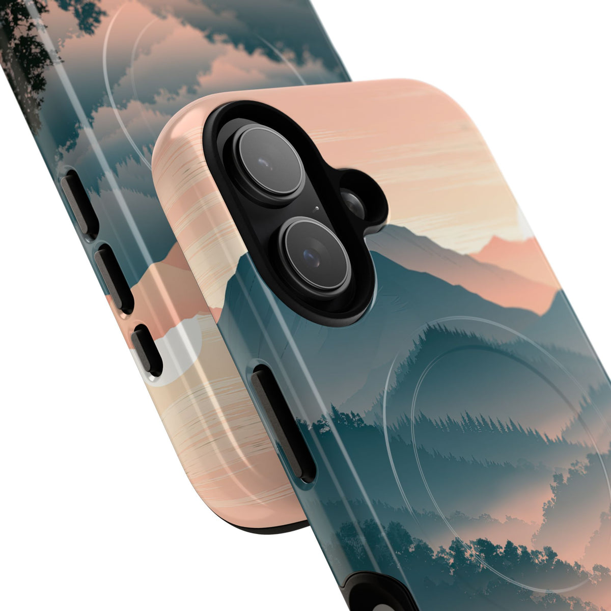 Teal Tough 2.0 Magsafe Phone Case for iPhone - Alpine Teal Horizon