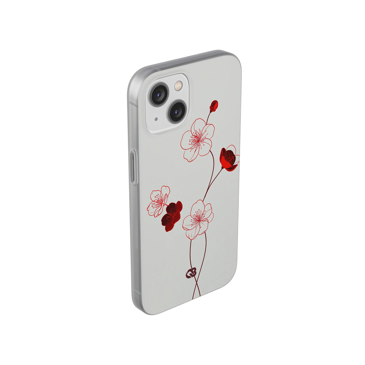Crimson Sakura Blossom · Lite Phone Case for iPhone · Red