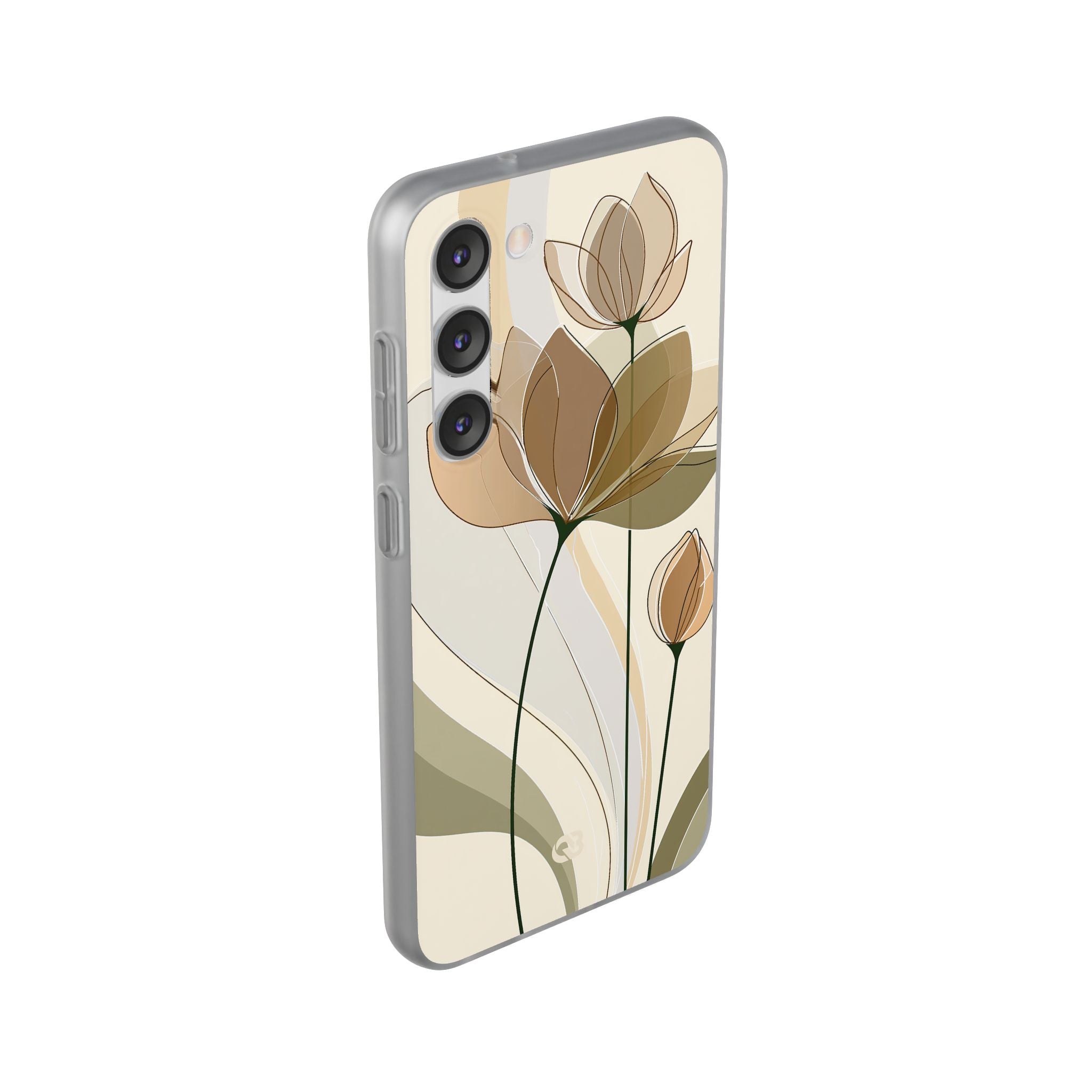Beige Lite Phone Case for Samsung - Muted Ochre Petals