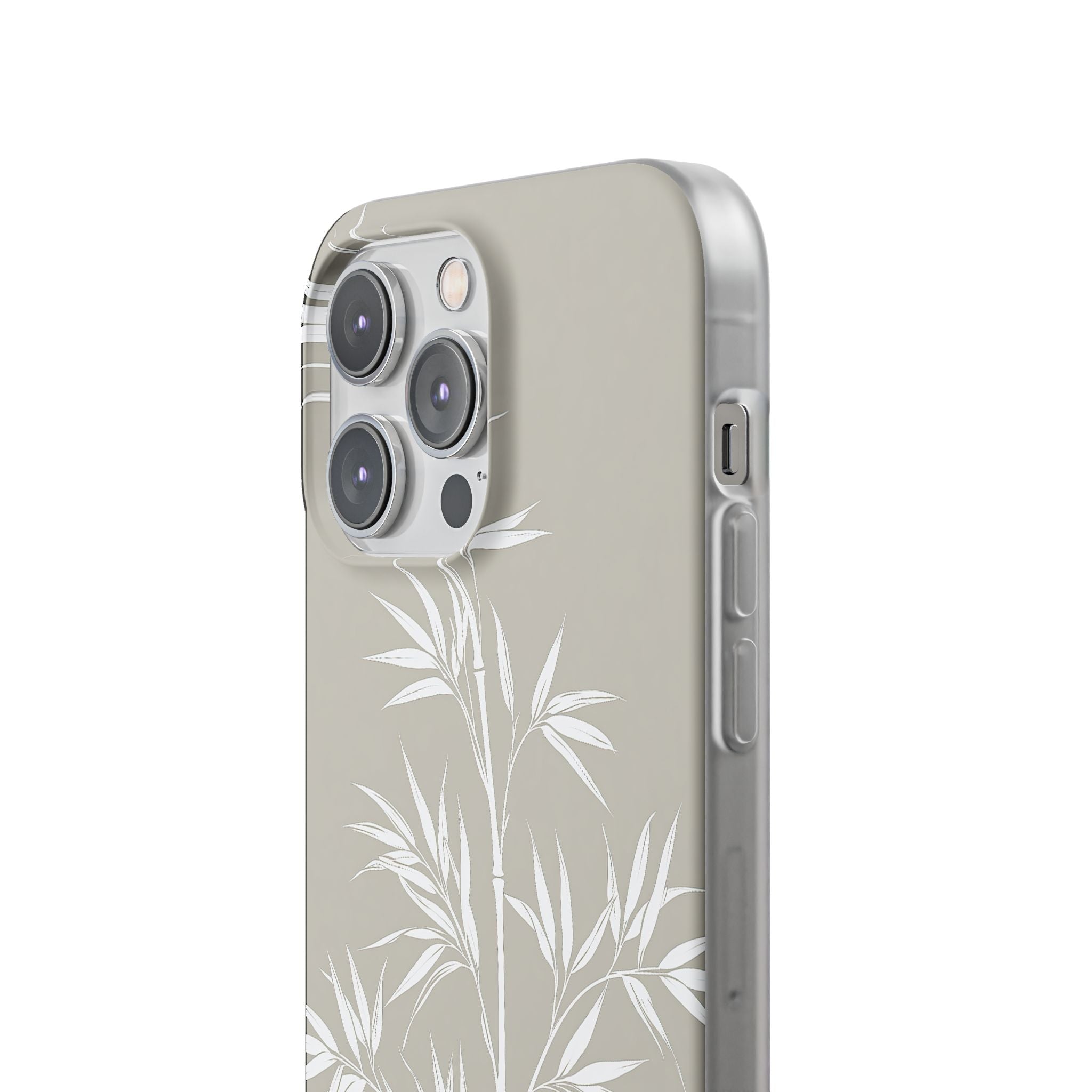Beige Lite Phone Case for iPhone - Sandstone Bamboo Stalks