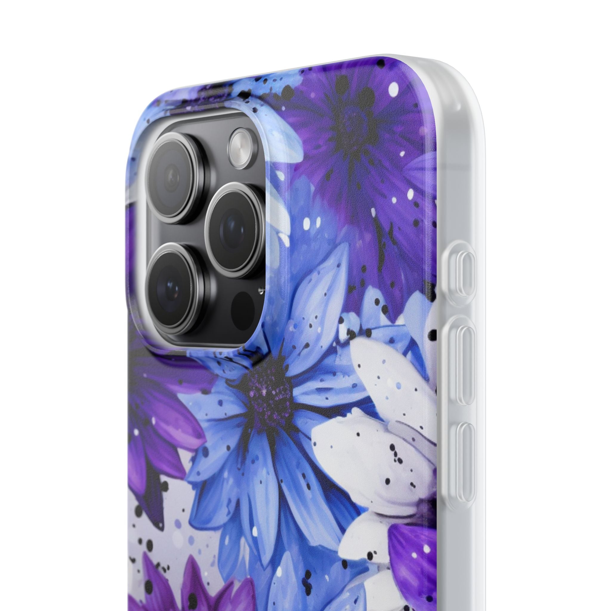 Ink Splatter Blooms · Soft Coque de téléphone pour iPhone