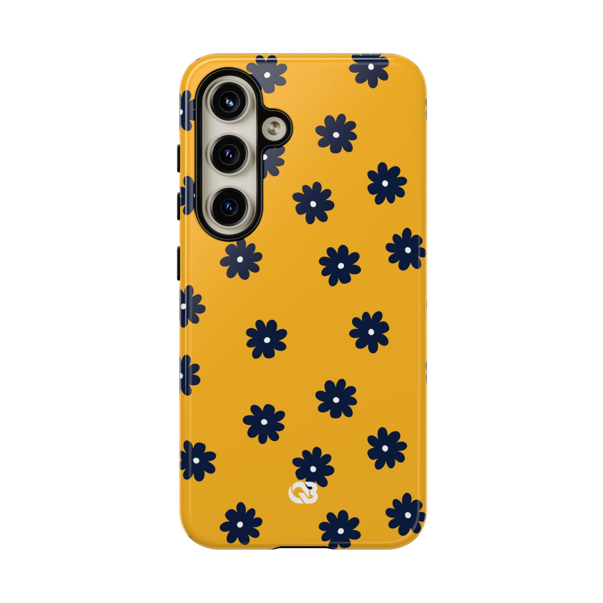 Navy Daisy Mustard · Tough Phone Case for Samsung