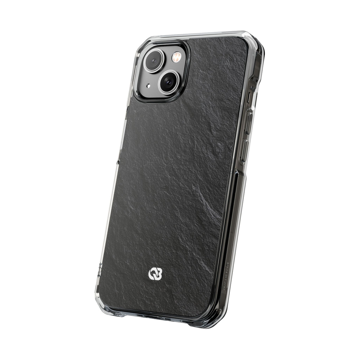 Black Impact MagSafe Phone Case for iPhone - Raw Obsidian Slate