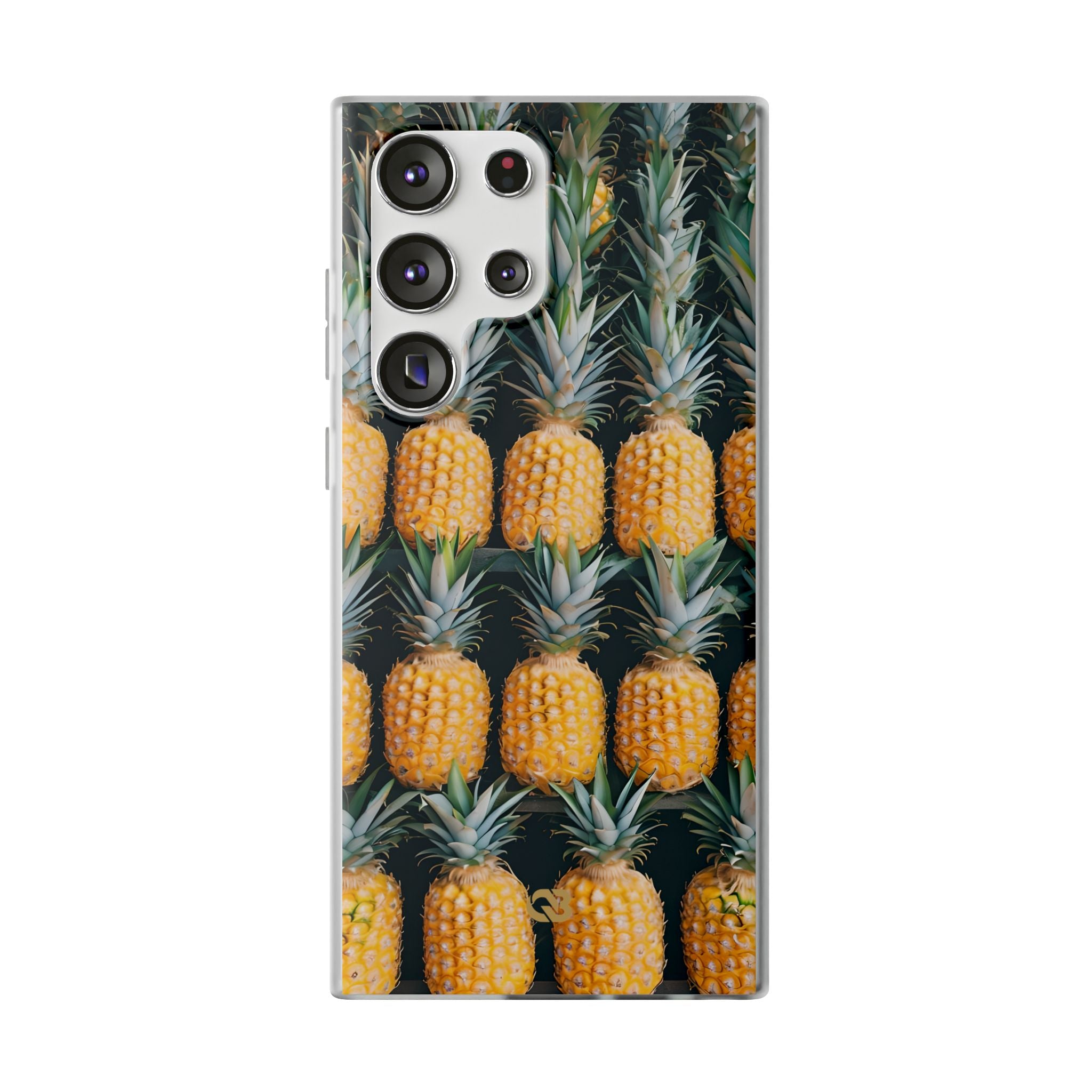 Gilded Pineapple Rows · Soft Phone Case for Samsung