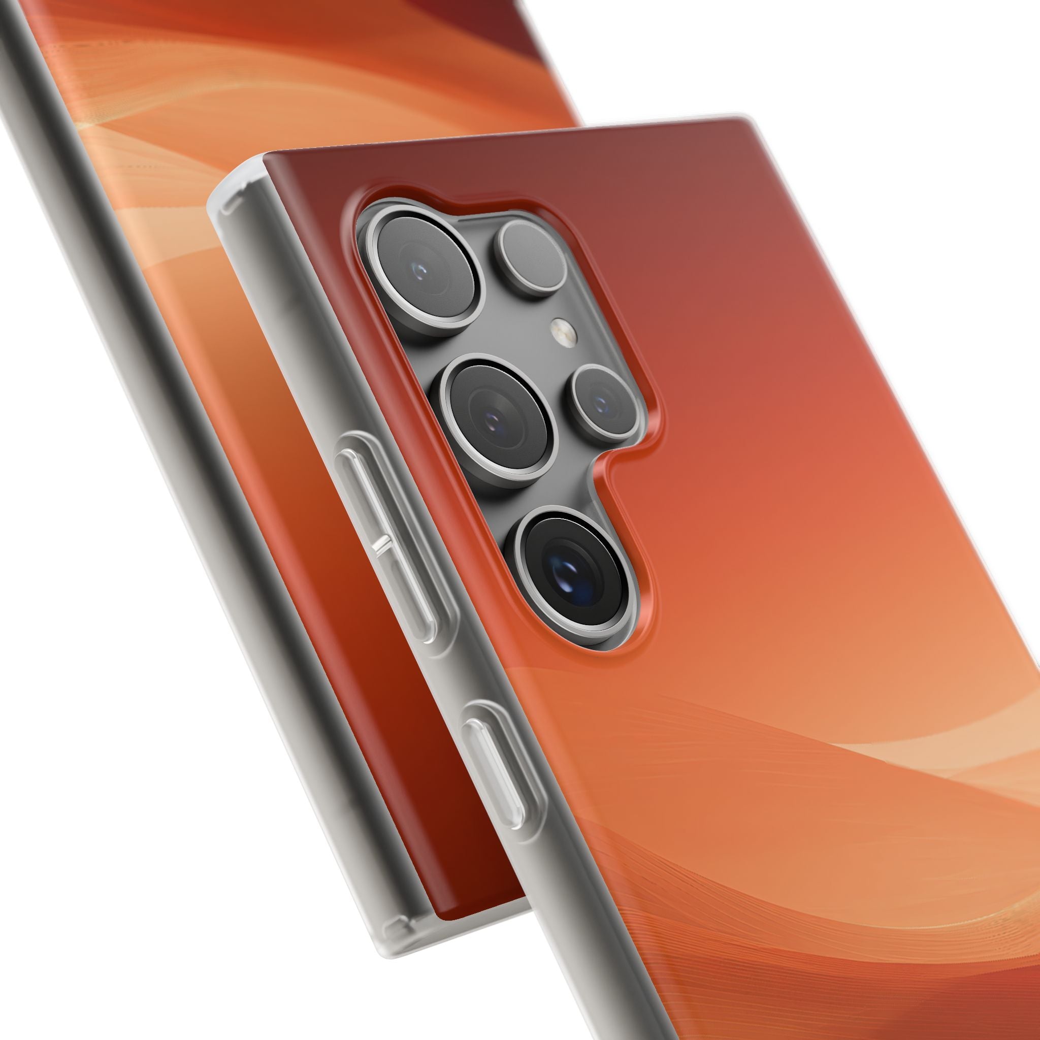 Orange Lite Phone Case for Samsung - Crimson Dune Gradient