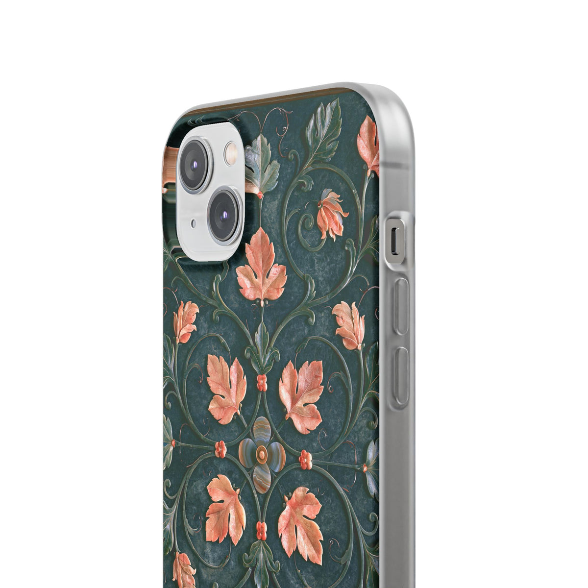 Florentine Rose Arabesque · Lite Phone Case for iPhone · Green