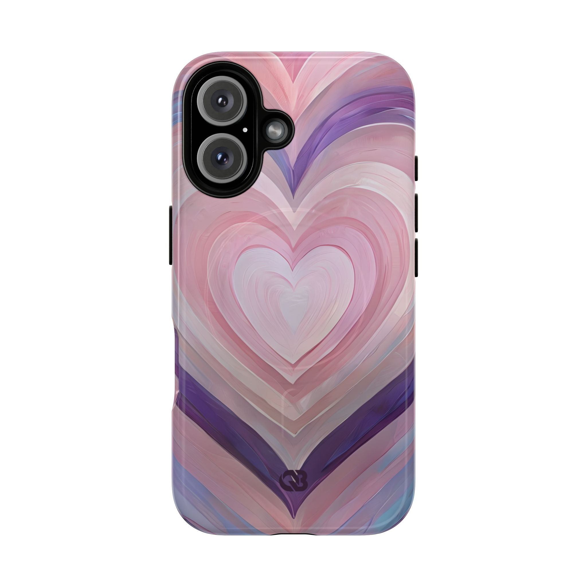 Lavender Pulse Hearts · Tough+ Magsafe
