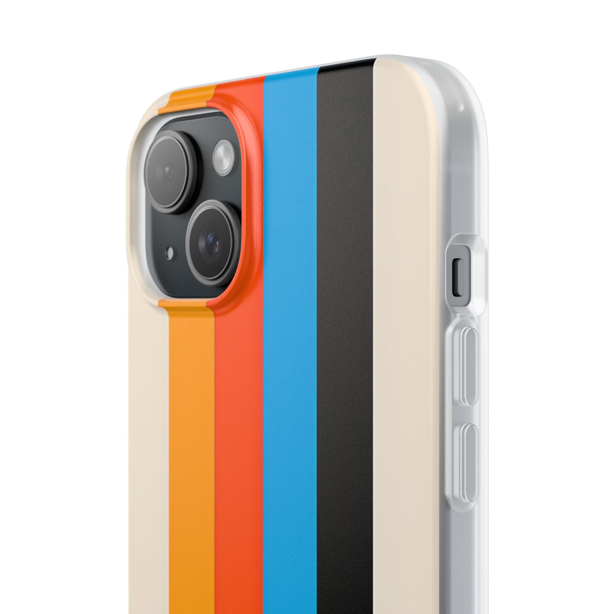 Retro Racing Stripes · Soft Phone Case for iPhone