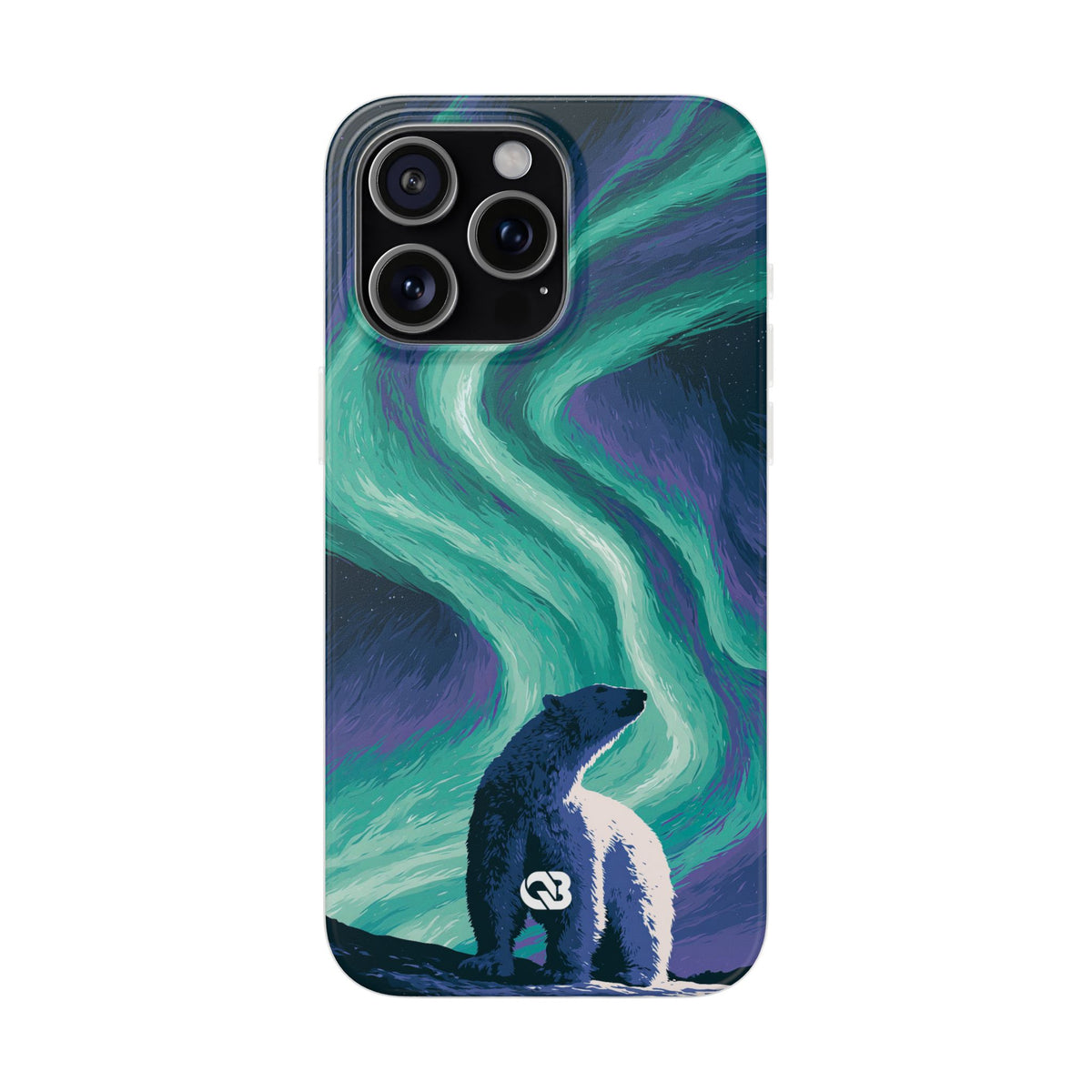 Arctic Aurora Bear · Lite Phone Case for iPhone · Teal