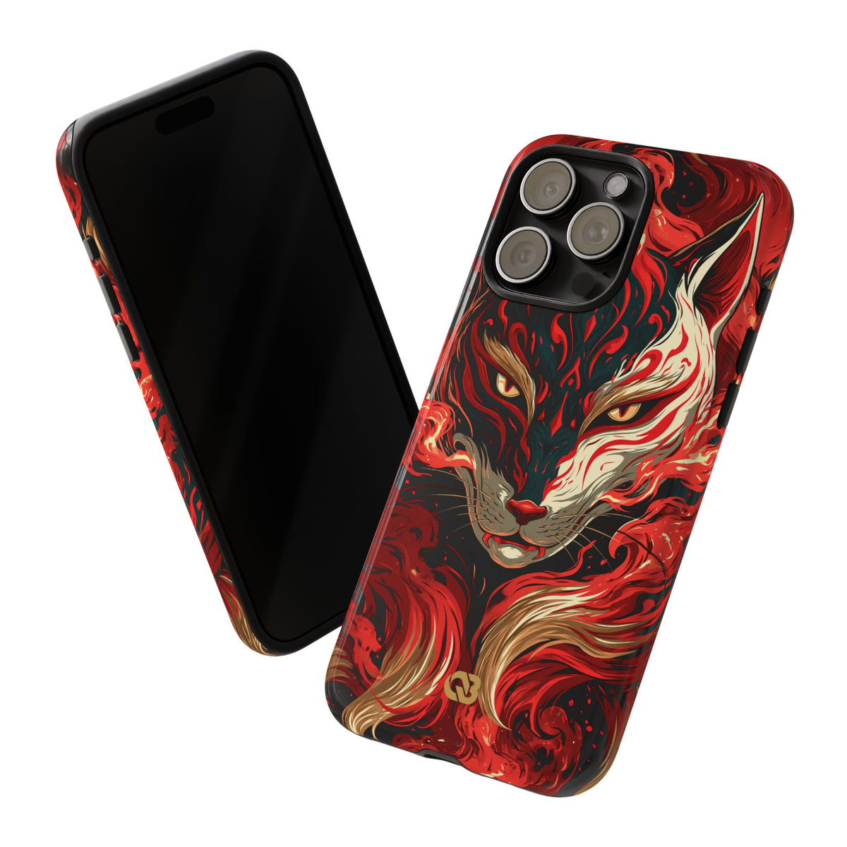 Crimson Kitsune Spirit · Tough Phone Case for iPhone · Red