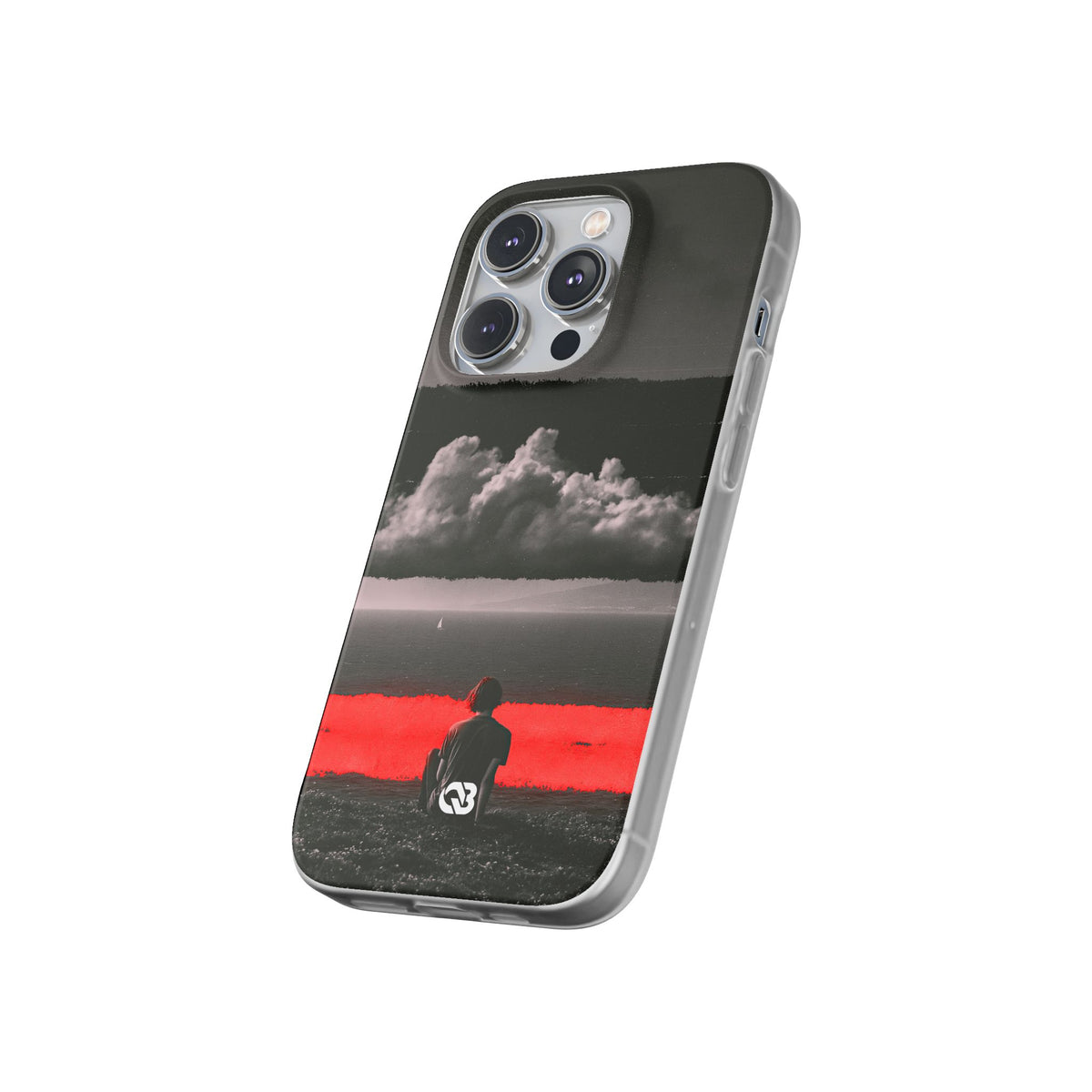 Crimson Horizon · Lite Phone Case for iPhone · Black