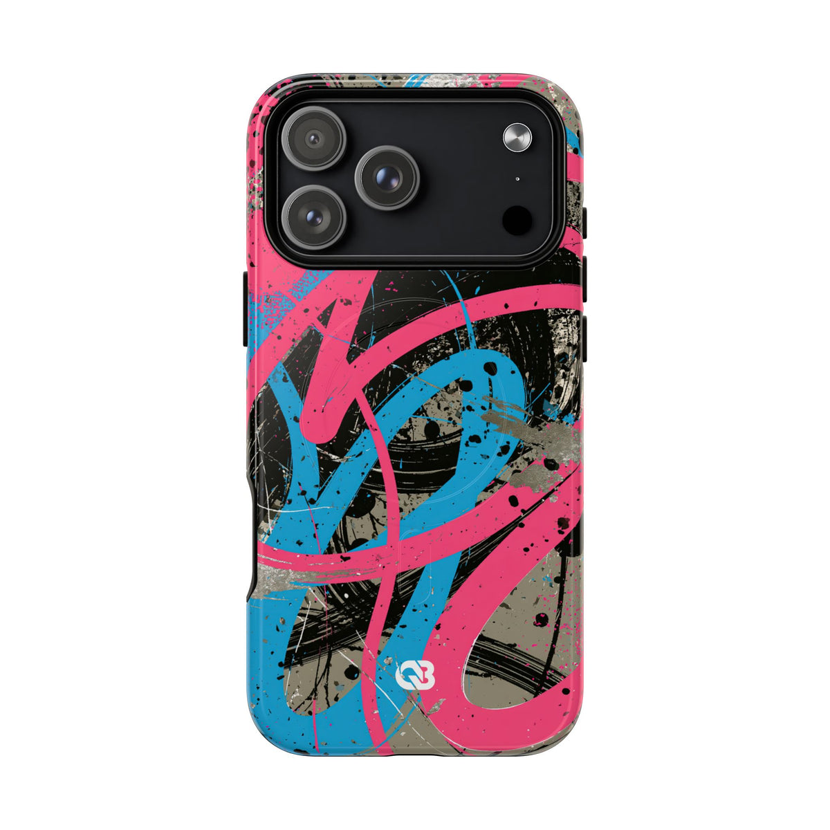 Cyber Splatter Flow · Tough 2.0 Magnetic Phone Case for iPhone · Pink