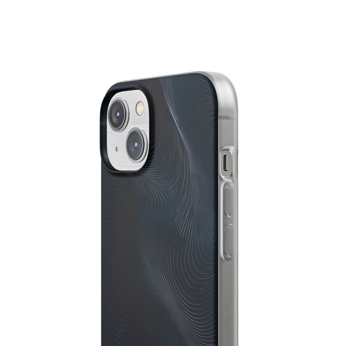 Black Lite Phone Case for iPhone - Obsidian Ridge Flux