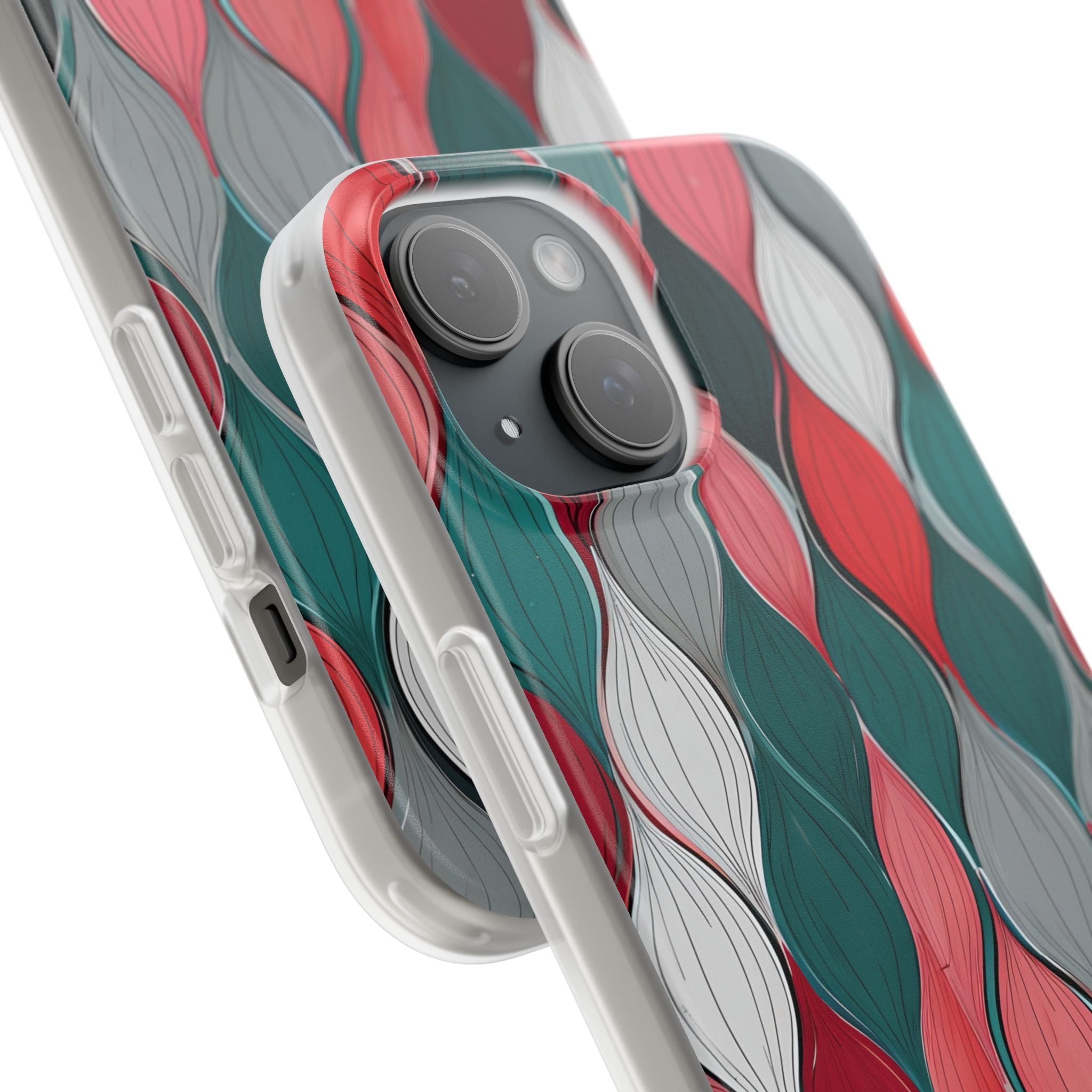 Slate Rose Ripple · Soft Phone Case for iPhone