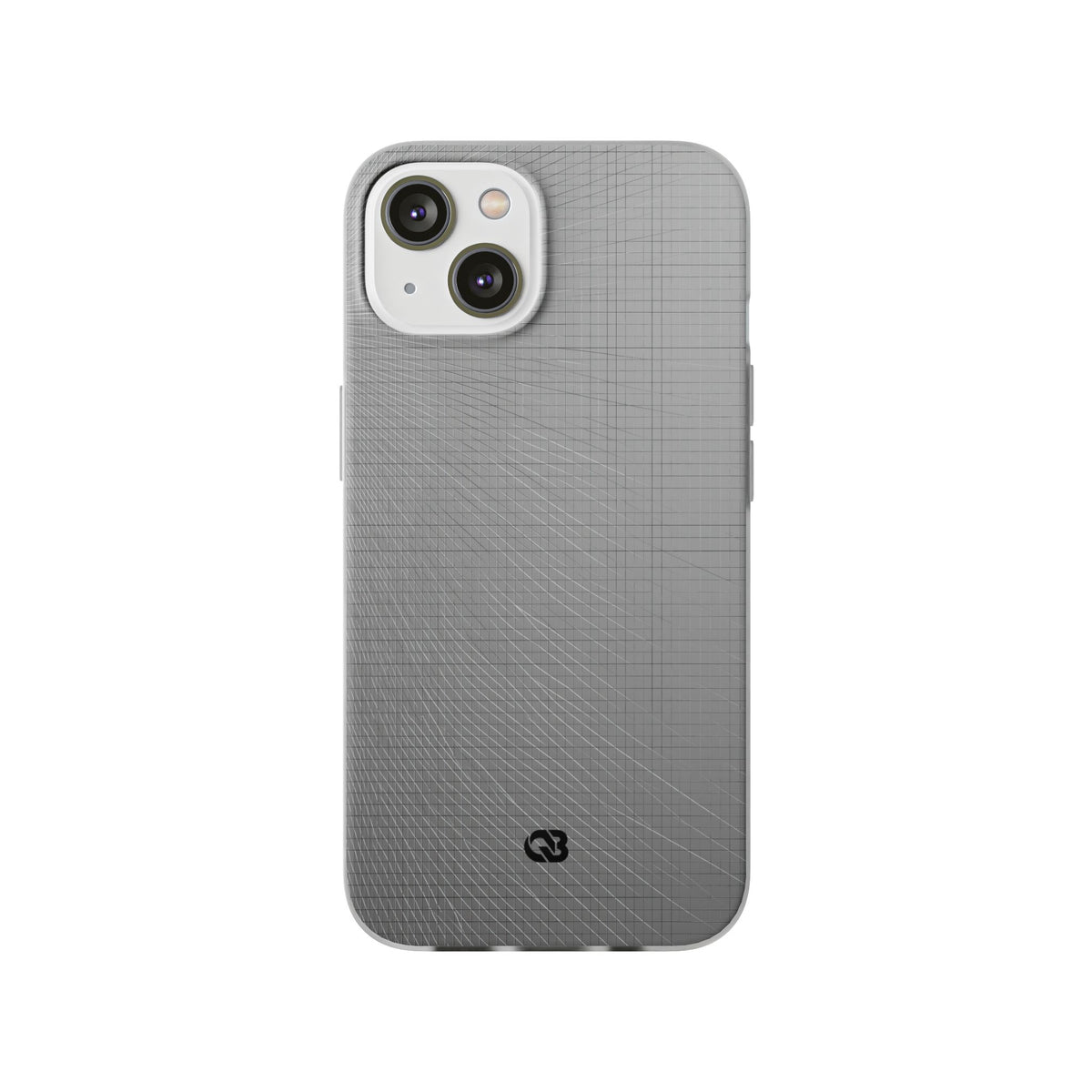 Grey Lite Phone Case for iPhone - Chrome Mesh Warp