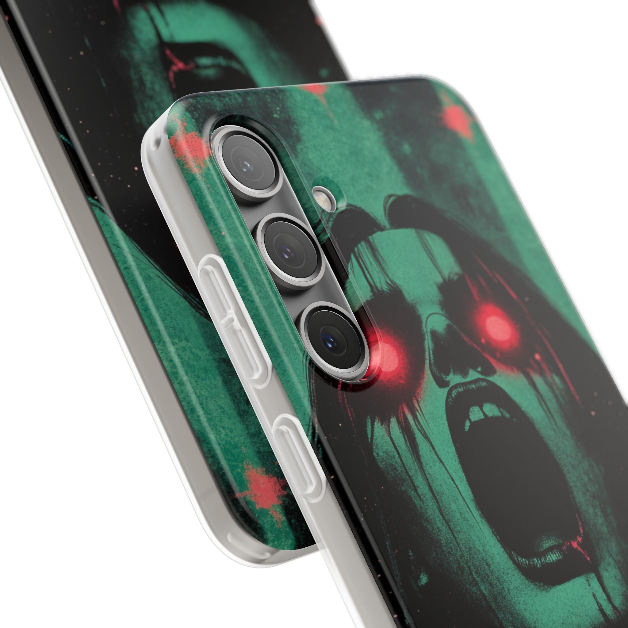 Crimson Emerald Scream · Soft Phone Case for Samsung
