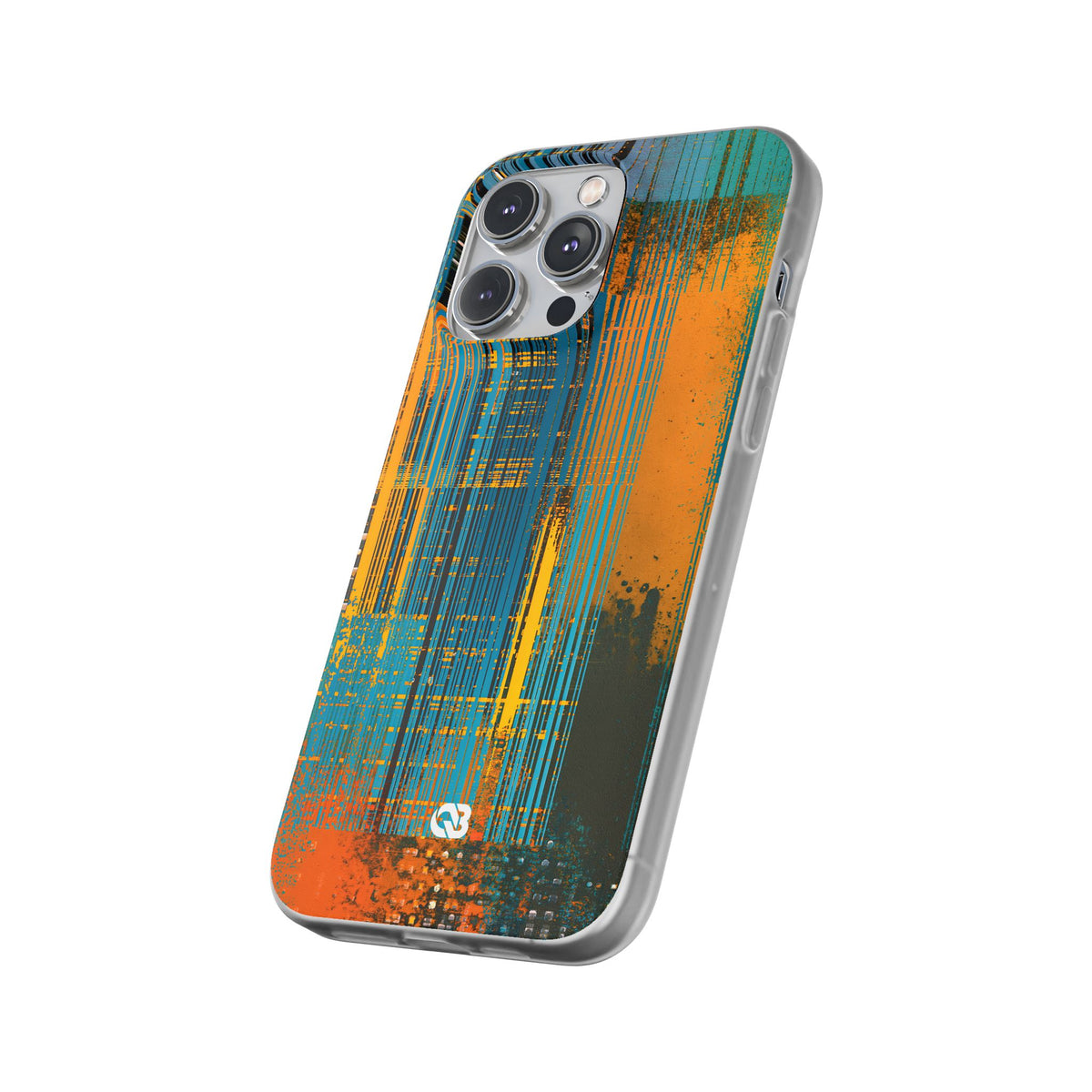 Cyber Glitch Stream · Lite Phone Case for iPhone · Teal