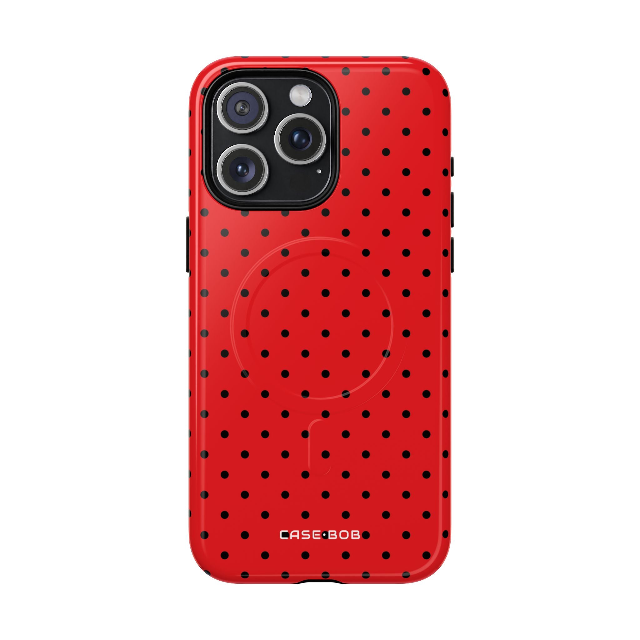 Crimson Dot Matrix iPhone 15 Pro Max Case - Tough+