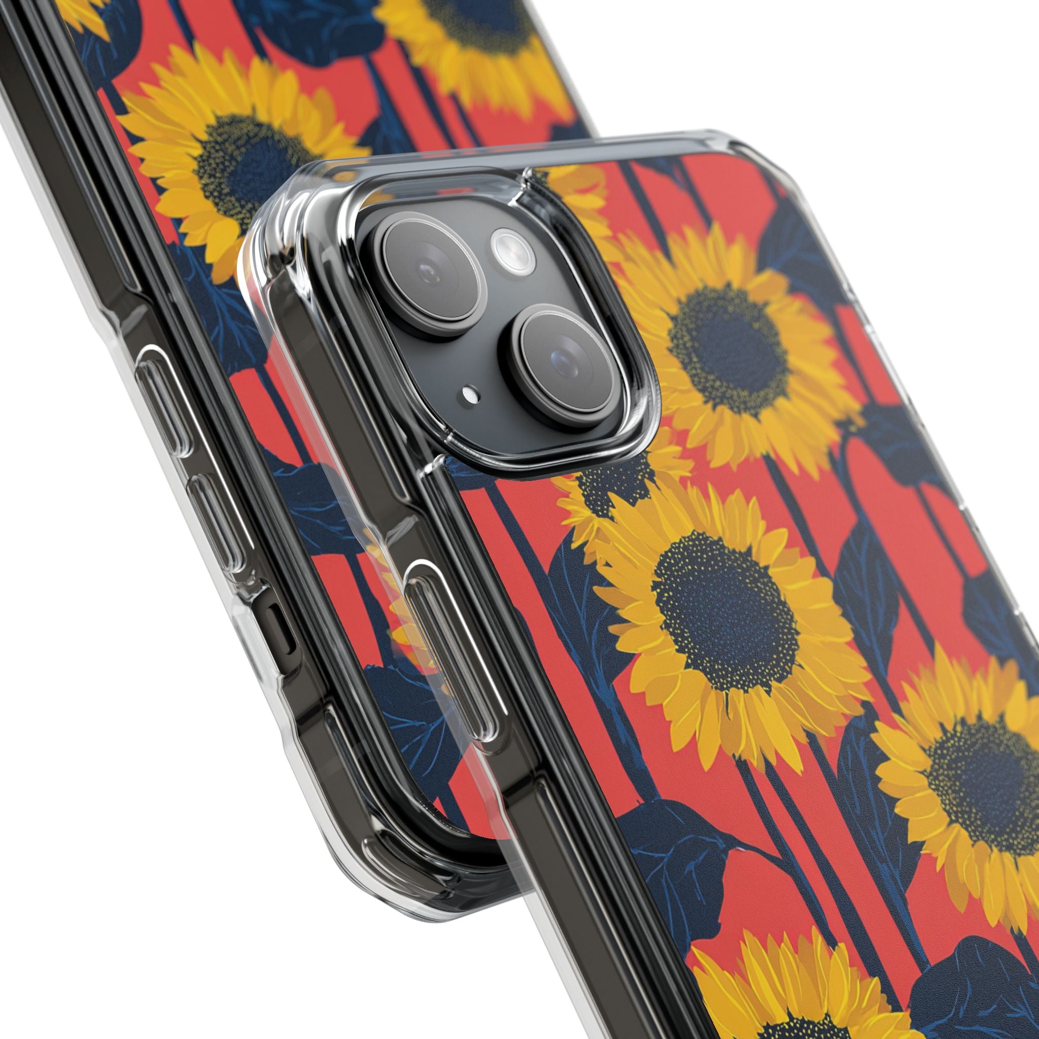 Solar Navy Bloom · Impact Coque de téléphone pour iPhone · Magsafe