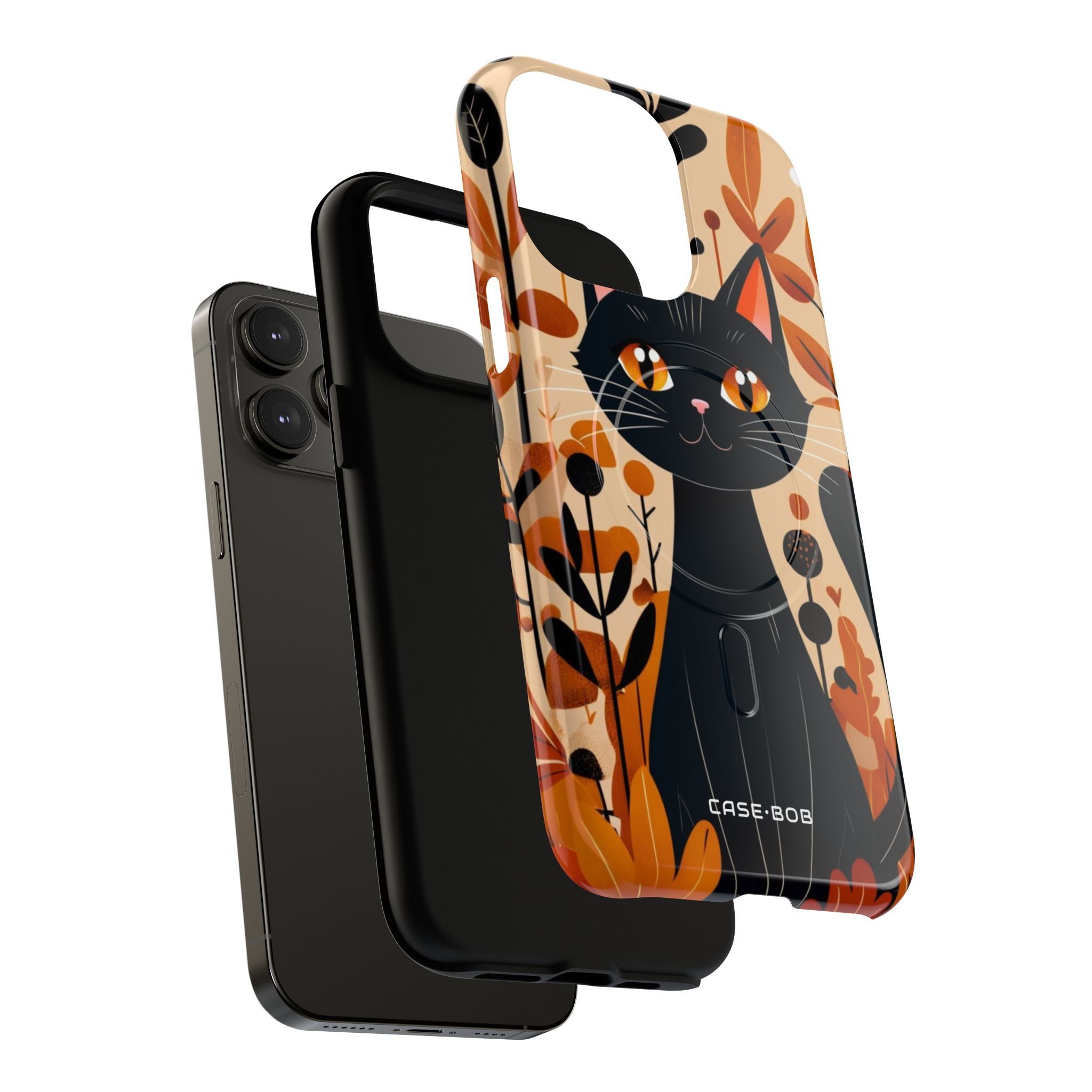 Black Cat Glow iPhone 14 Pro Max Case - Tough+
