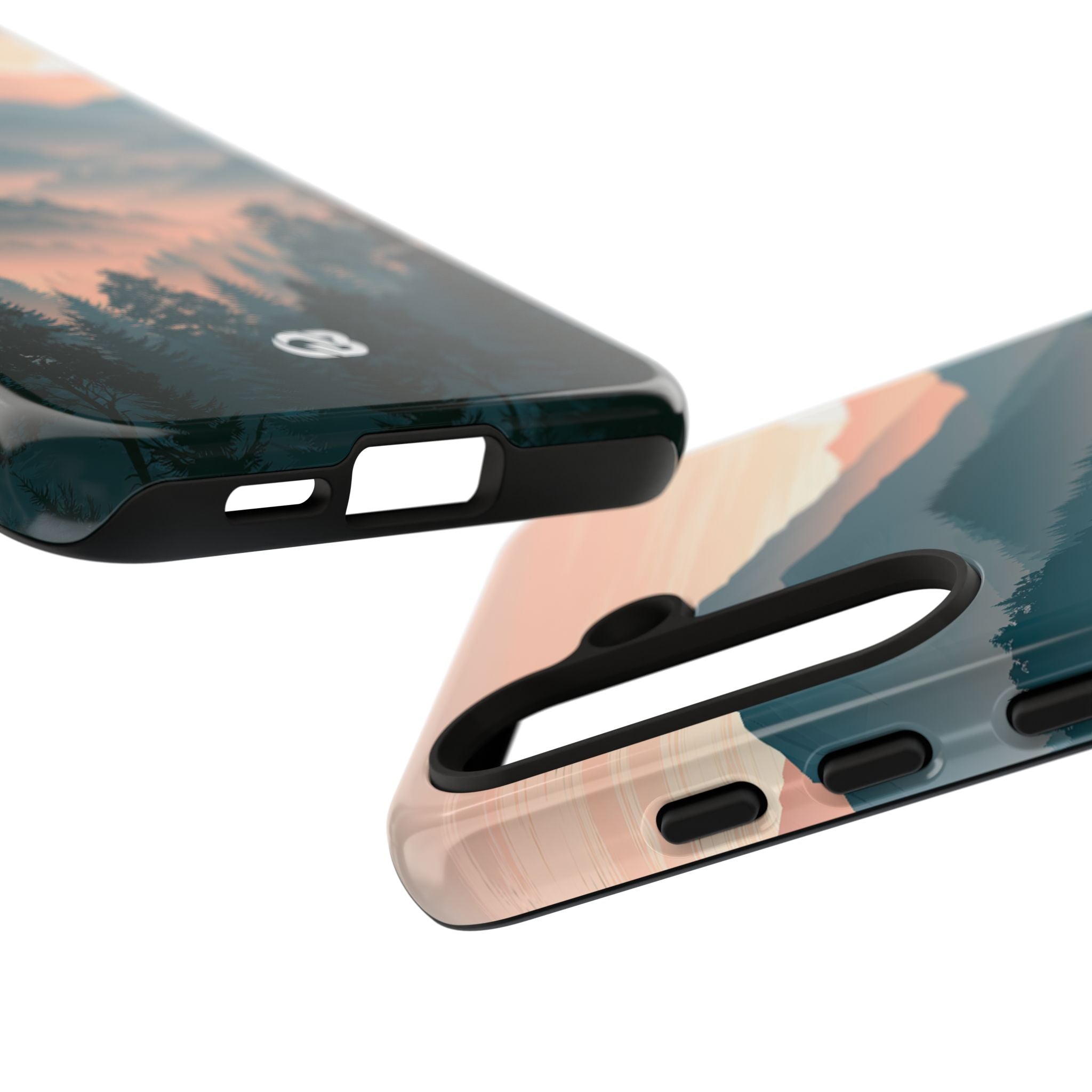 Teal Tough Phone Case for Samsung - Alpine Teal Horizon