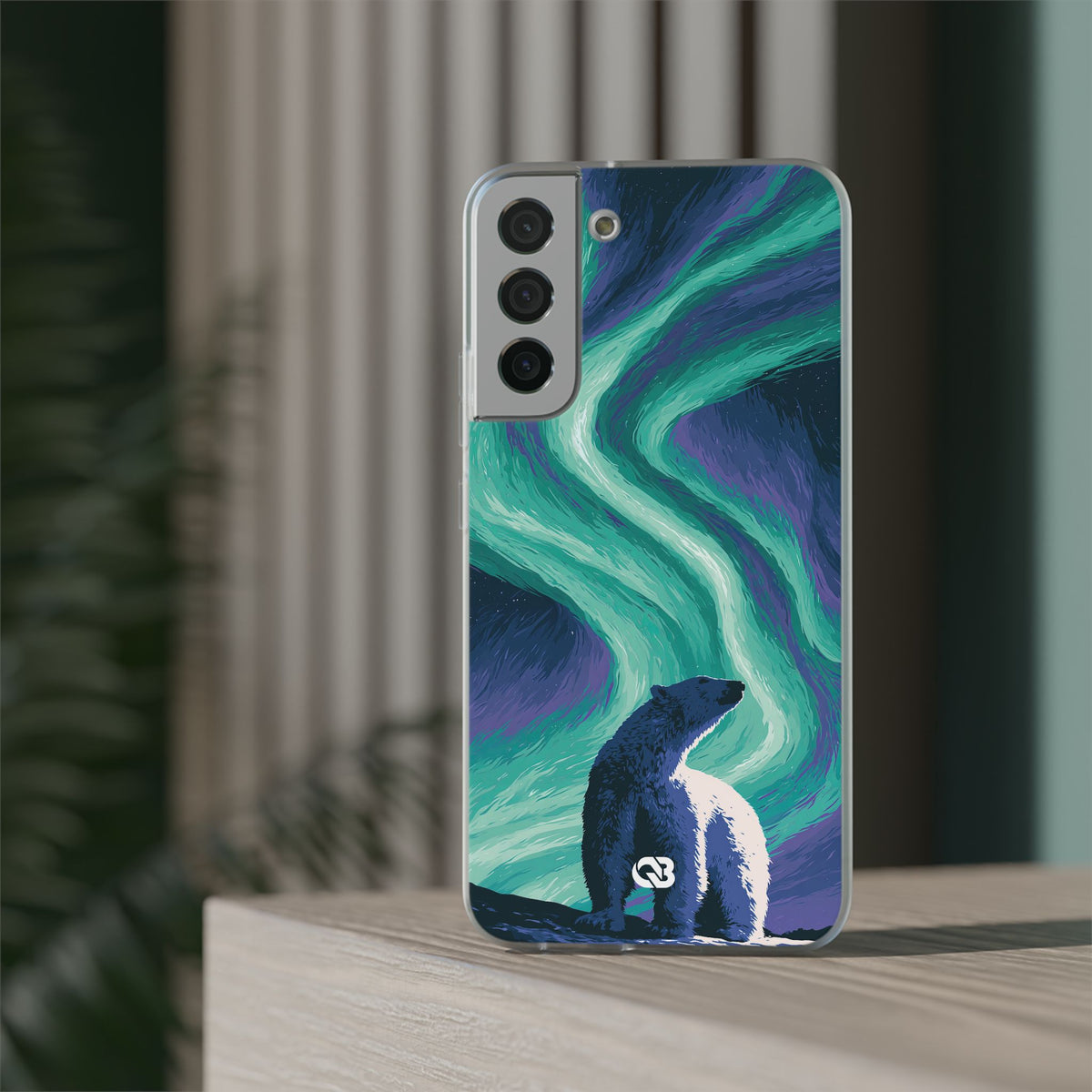 Arctic Aurora Bear · Lite Phone Case for Samsung · Teal