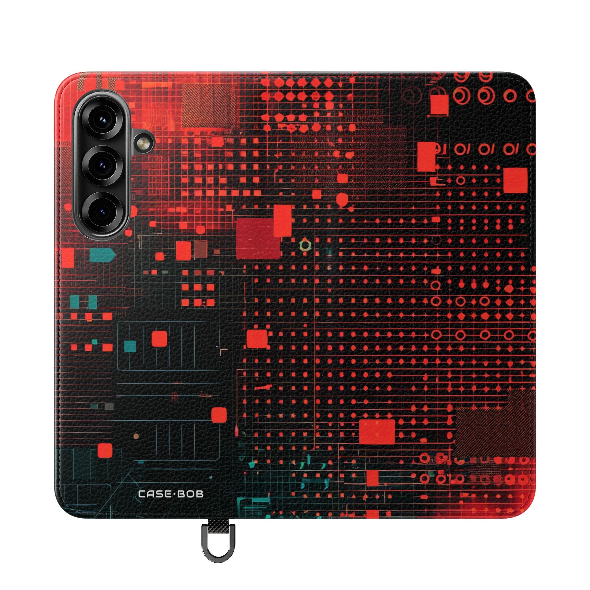 Crimson Circuit - Samsung S25 Case - Portemonnee