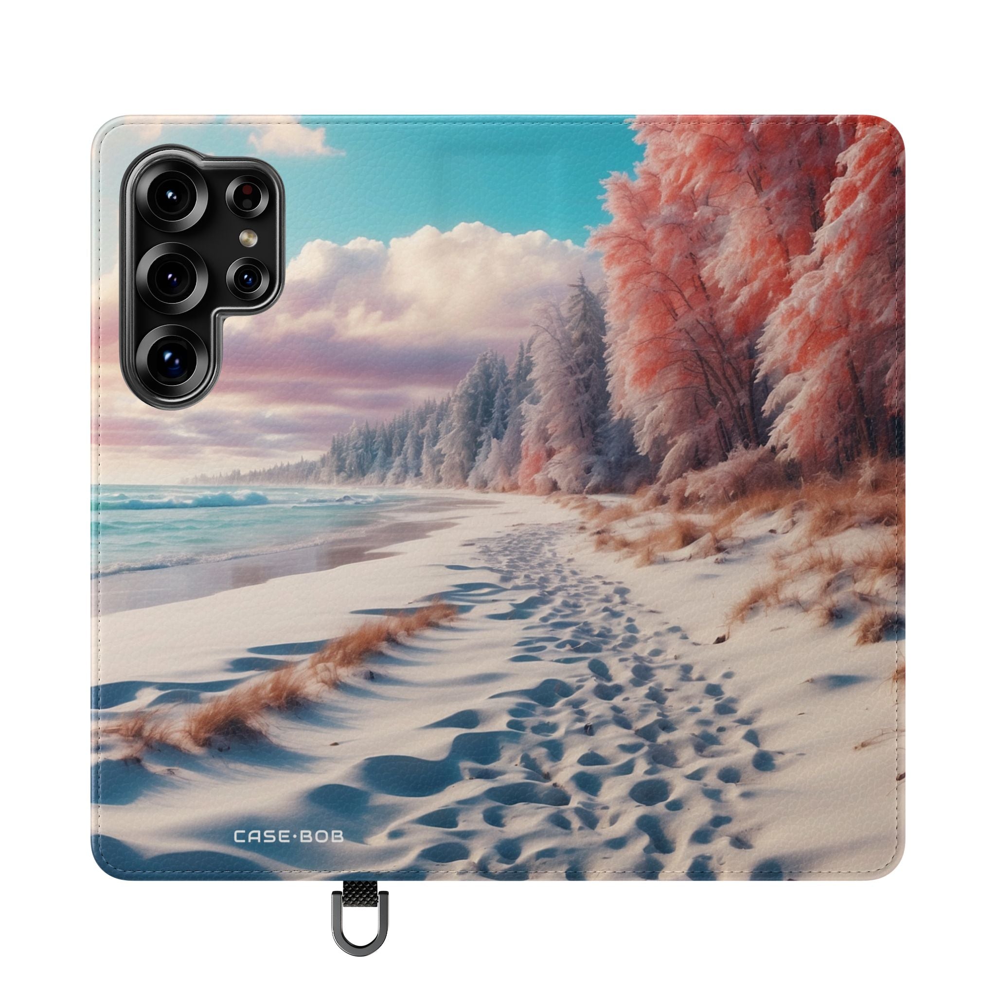 Snowy Footprints - Samsung S25 Ultra Case - Wallet