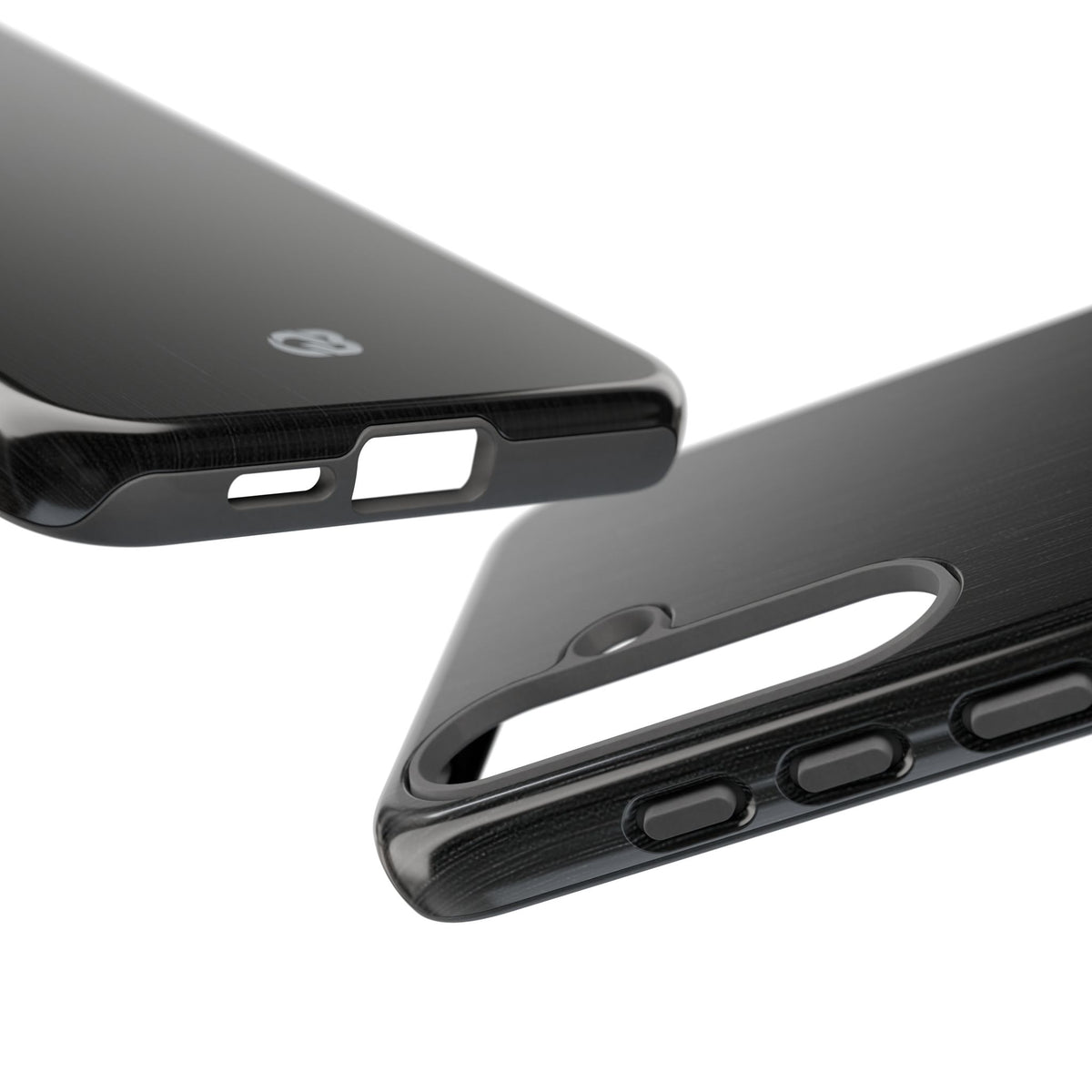 Obsidian Brushed Steel · Tough Phone Case for Samsung · Black