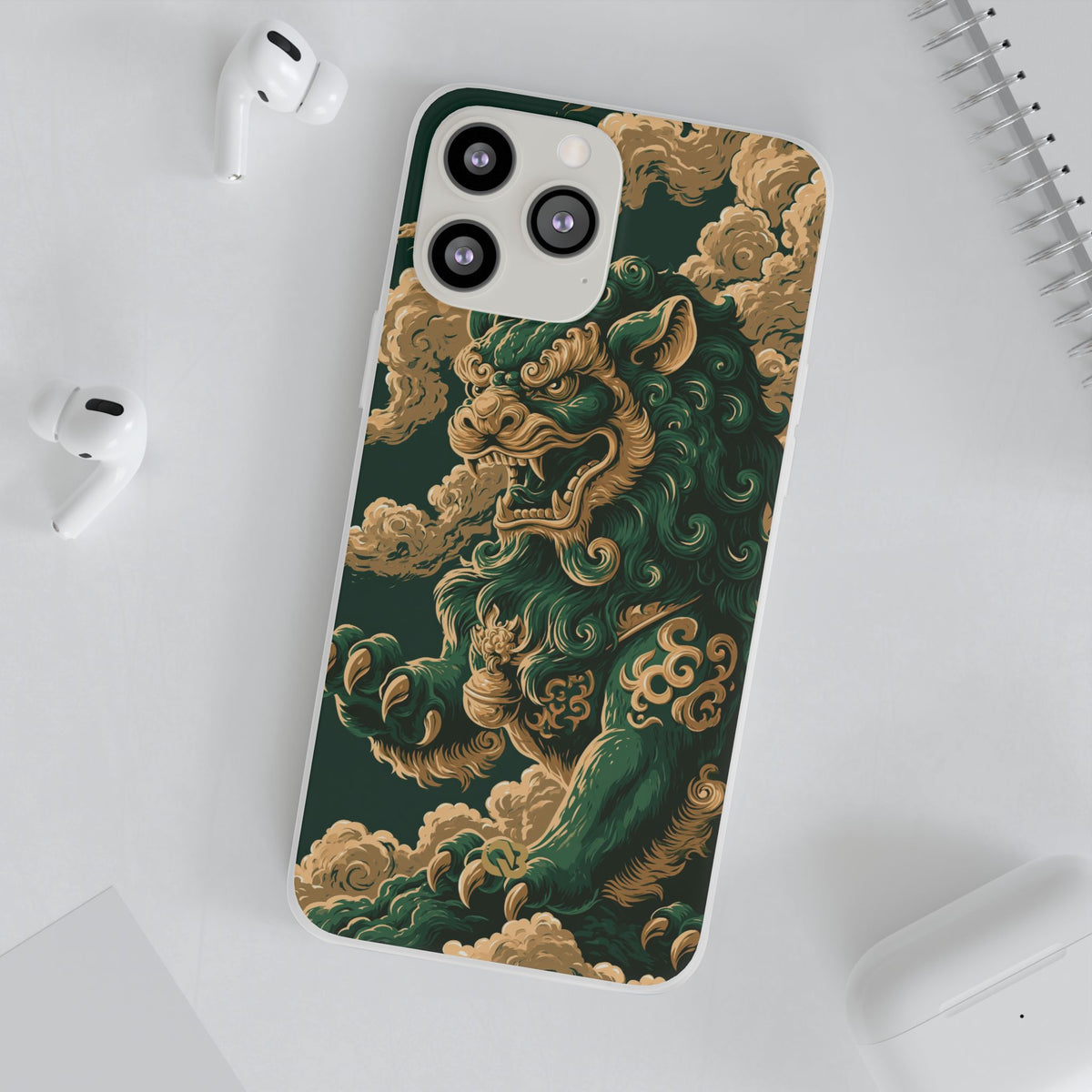 Imperial Guardian Lion · Lite Phone Case for iPhone · Green