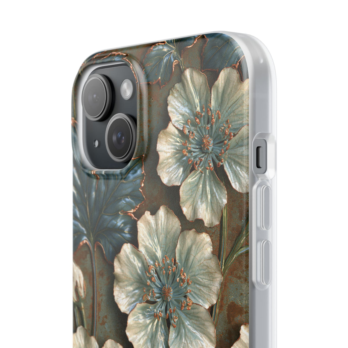 Gilded Blossom Reverie · Lite Phone Case for iPhone · Teal